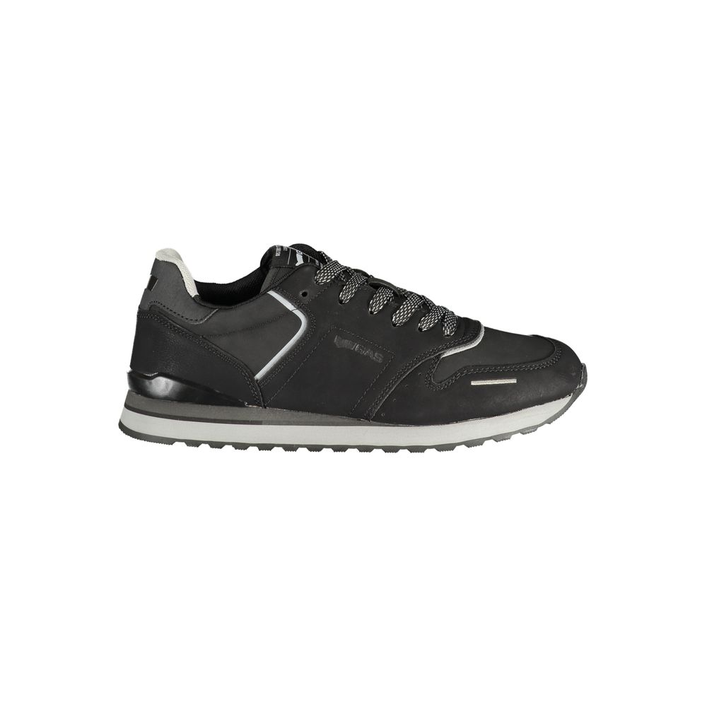 Gas Black Polyurethane Men's Sneaker | Regal Royce