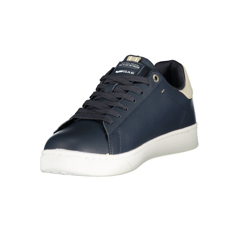 Gas Blue Polyurethane Men's Sneaker | Regal Royce