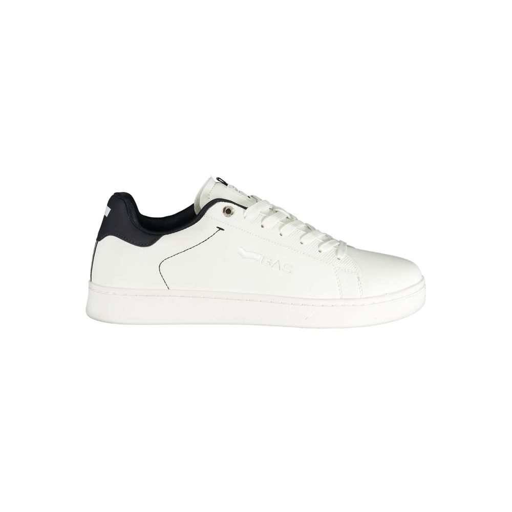 Gas White Polyurethane Men's Sneaker | Regal Royce