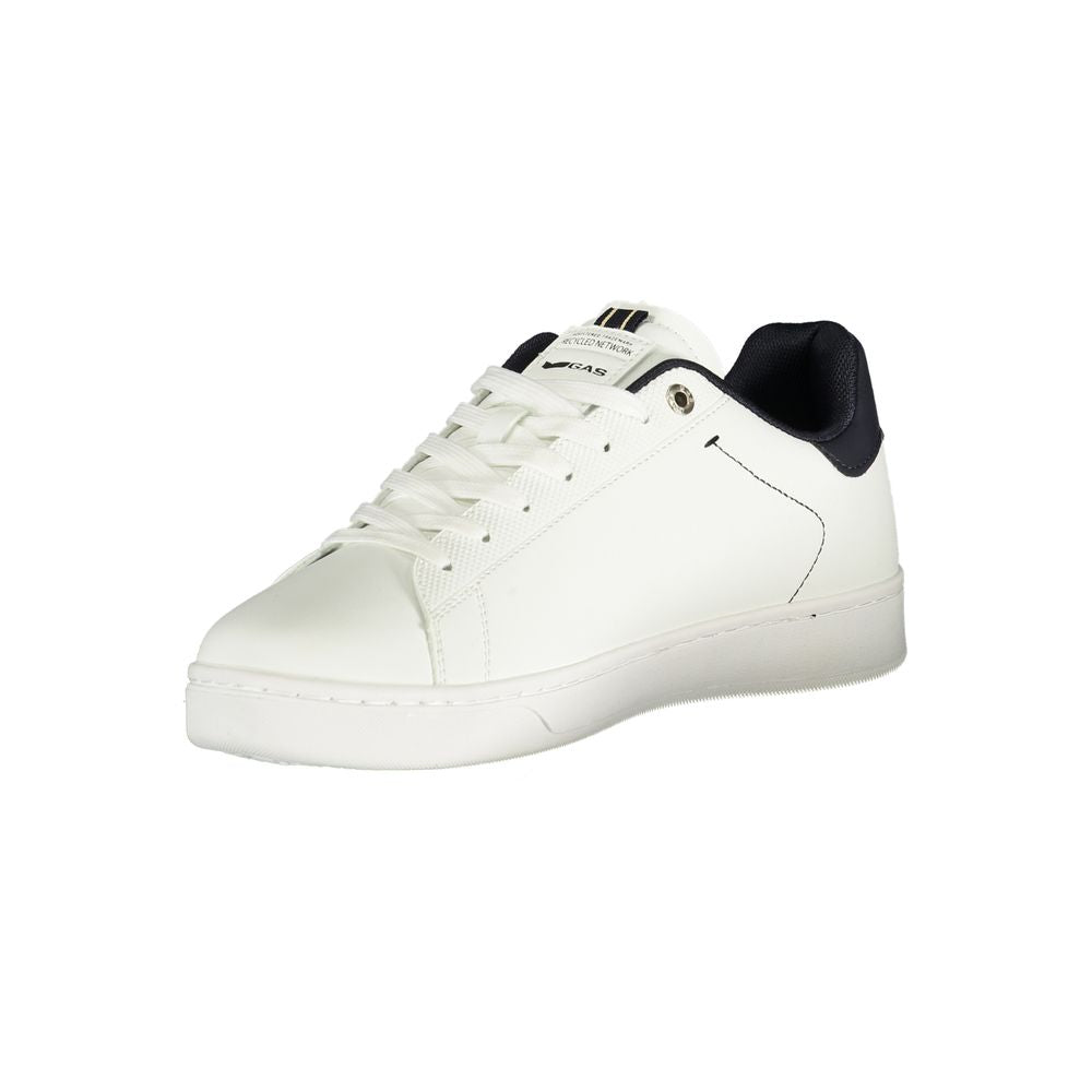 Gas White Polyurethane Men's Sneaker | Regal Royce