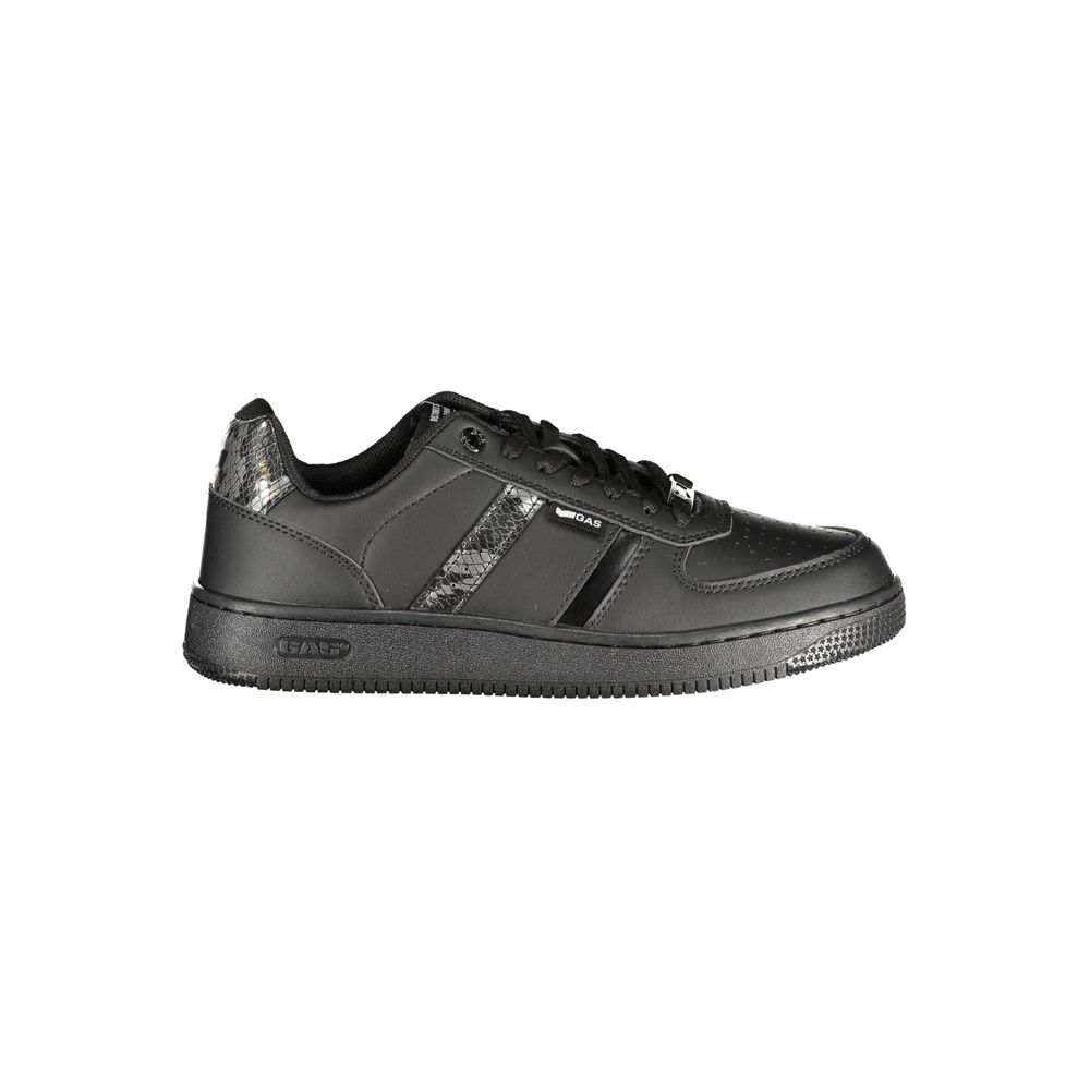 Gas Black Polyurethane Women's Sneaker | Regal Royce