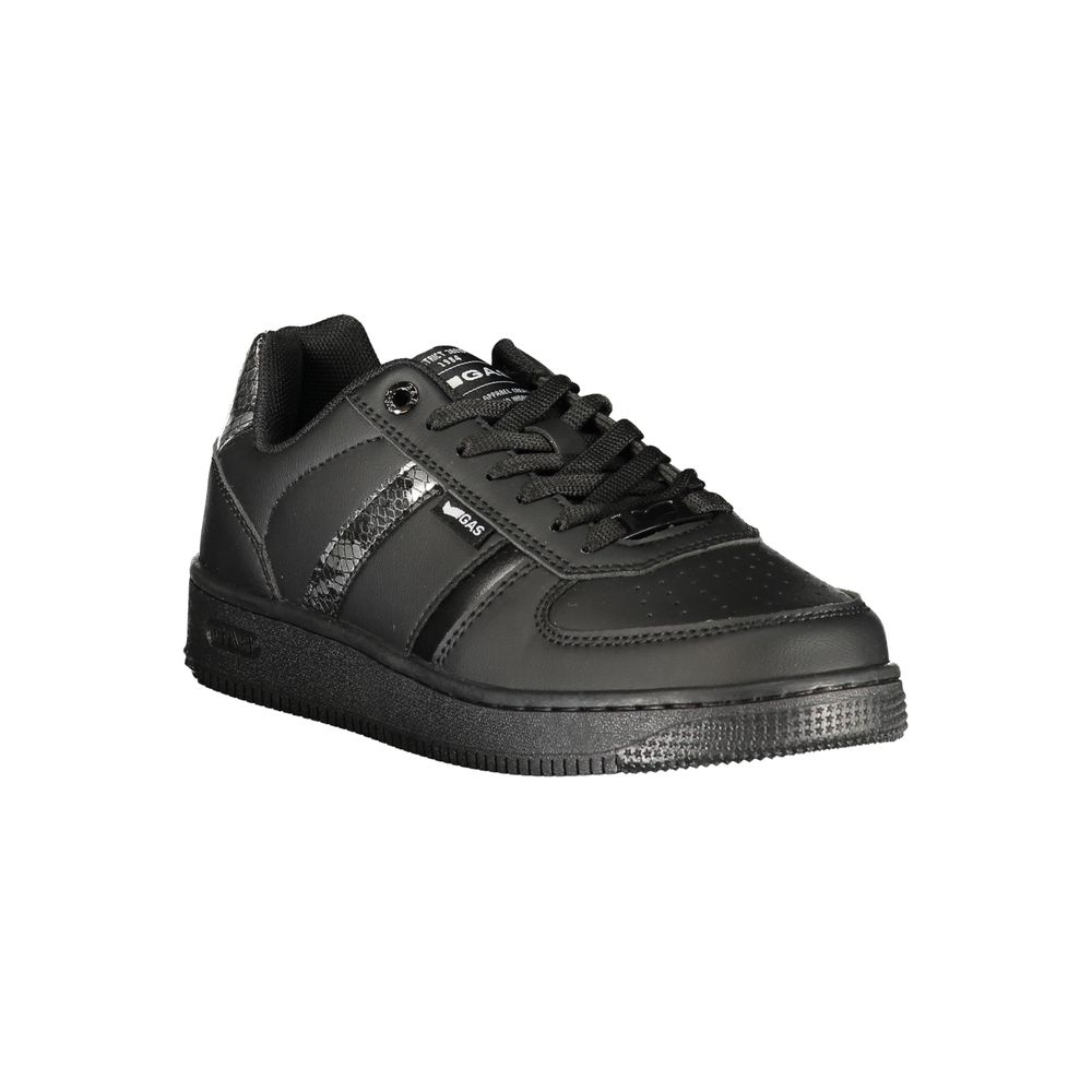 Gas Black Polyurethane Women's Sneaker | Regal Royce