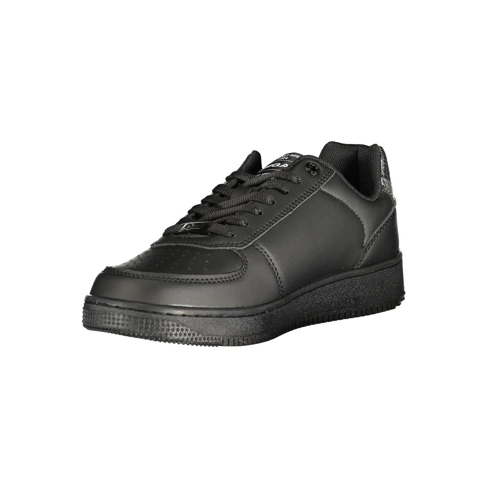 Gas Black Polyurethane Women's Sneaker | Regal Royce