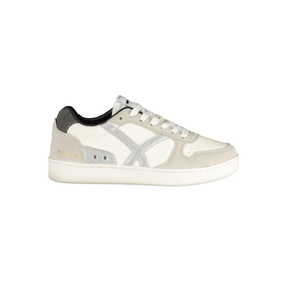 Gas White Polyurethane Women Sneaker | Regal Royce