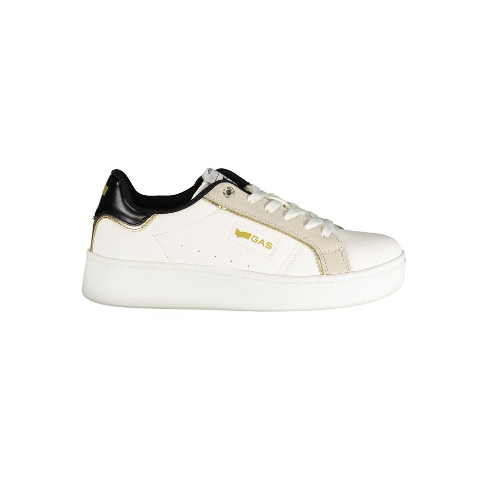 Gas White Polyurethane Women Sneaker | Regal Royce