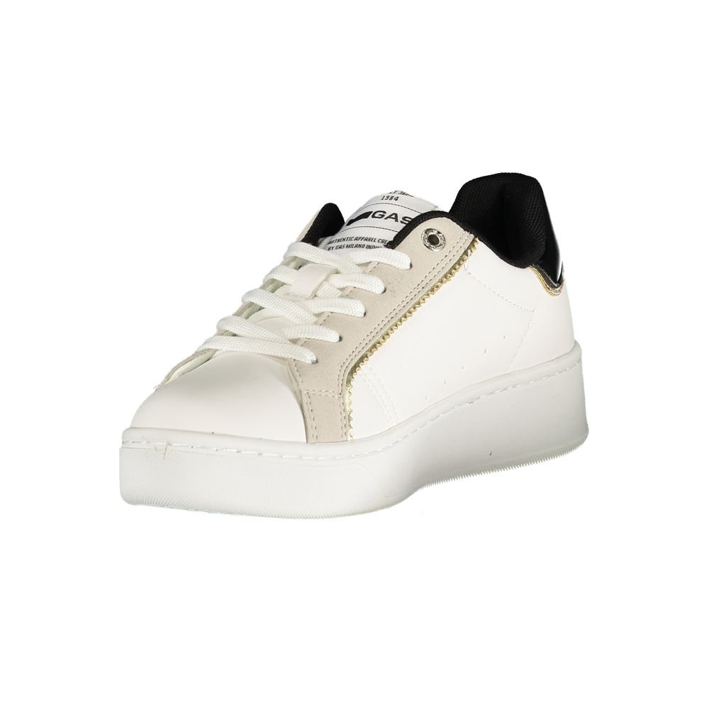 Gas White Polyurethane Women Sneaker | Regal Royce