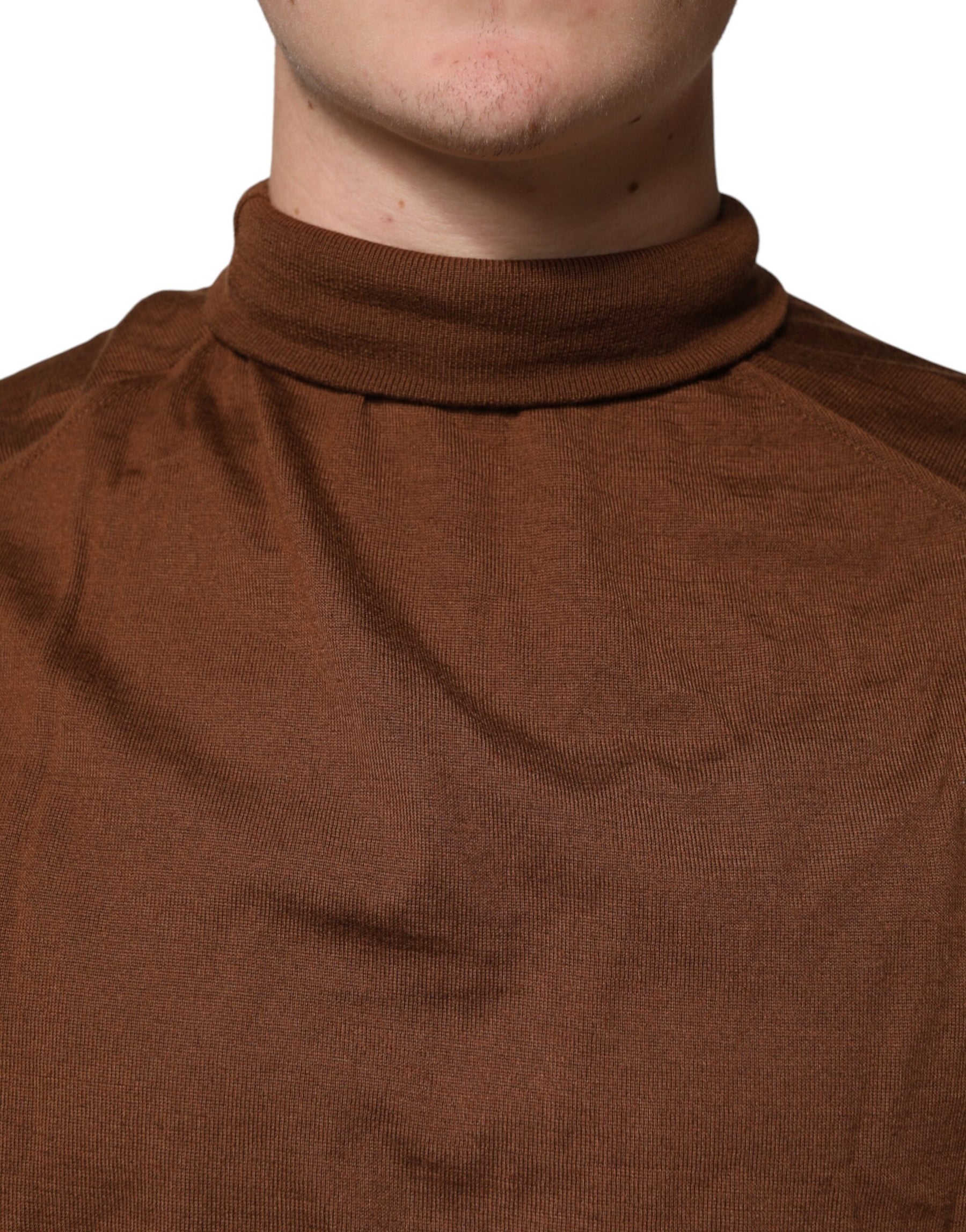 Dolce & Gabbana Brown Cashmere Turtle Neck Pullover Sweater | Regal Royce