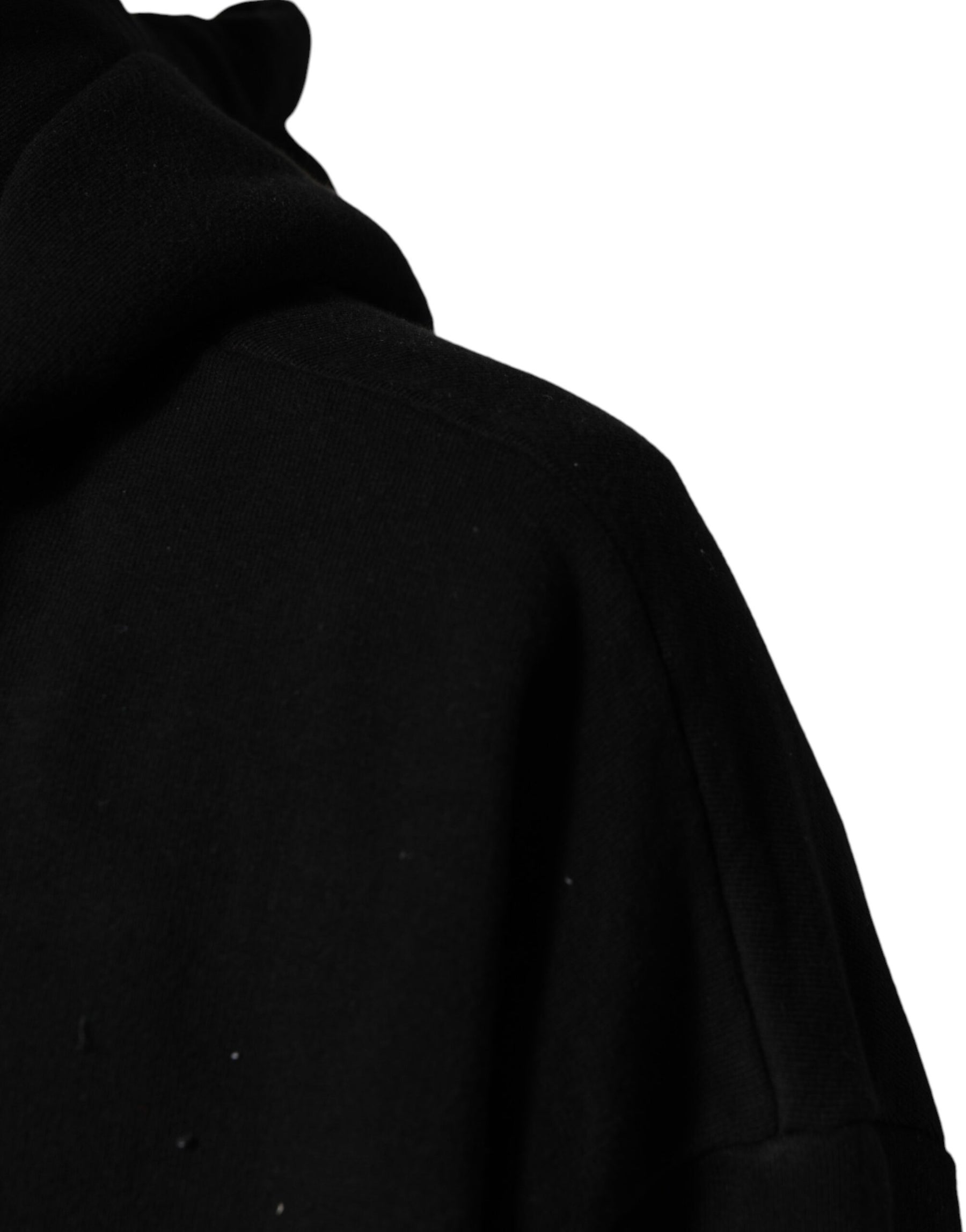 Dolce & Gabbana Black LOVE Cotton Hooded Sweatshirt Sweater | Regal Royce