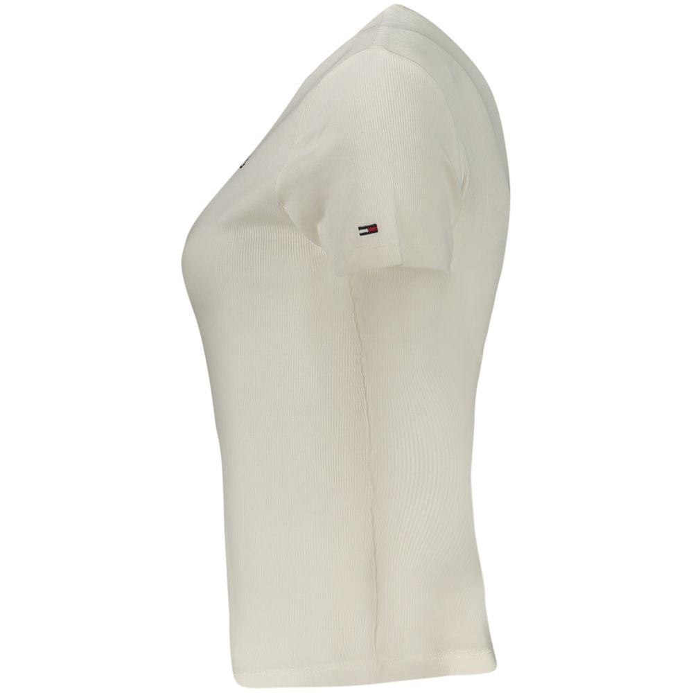 Tommy Hilfiger White Cotton Women's T-Shirt | Regal Royce