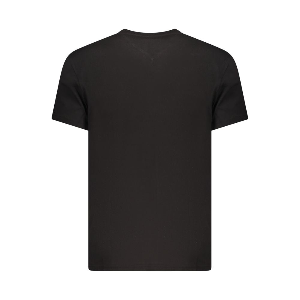 Tommy Hilfiger Black Cotton Men's T-Shirt