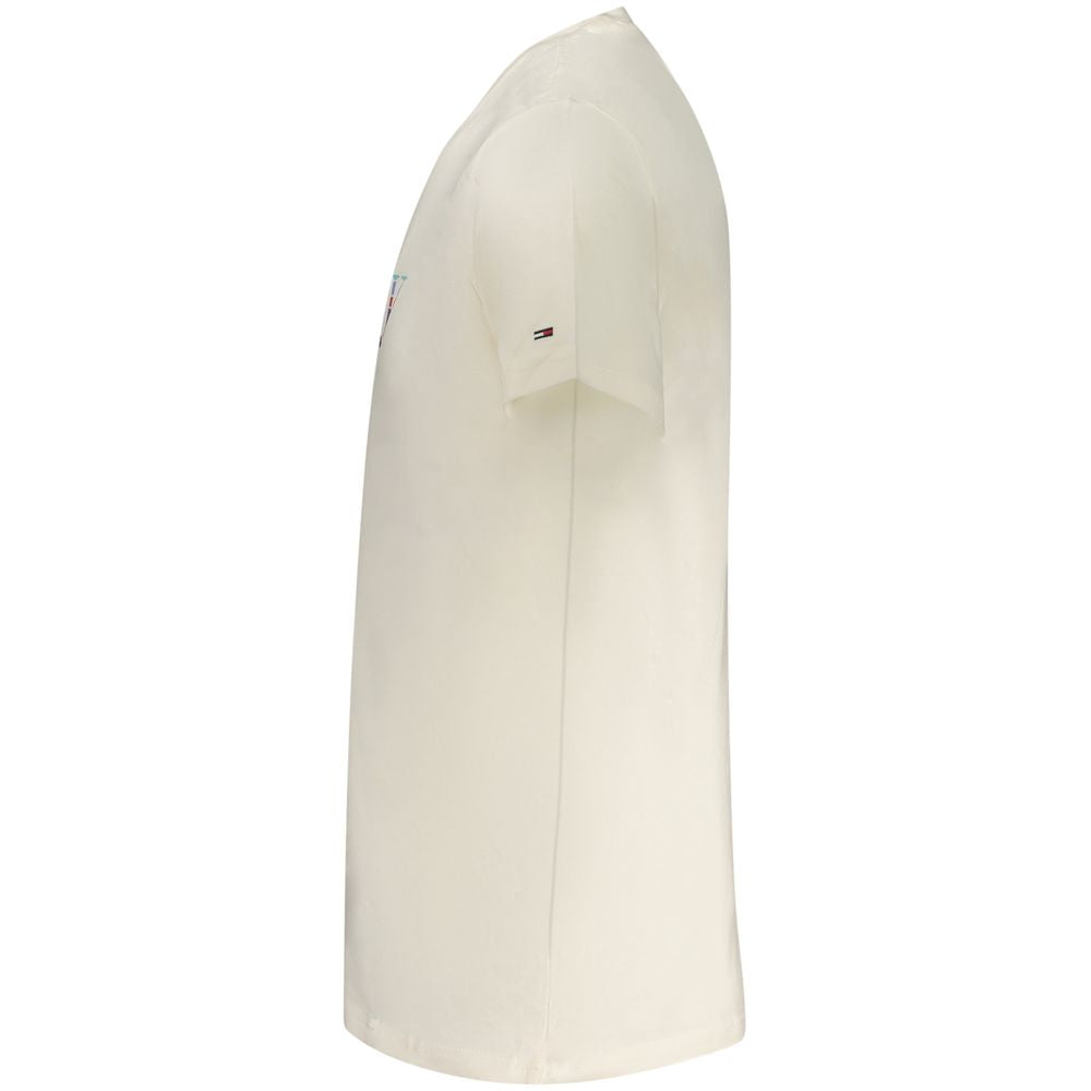 Tommy Hilfiger Bianco Cotton Men's T-Shirt | Regal Royce