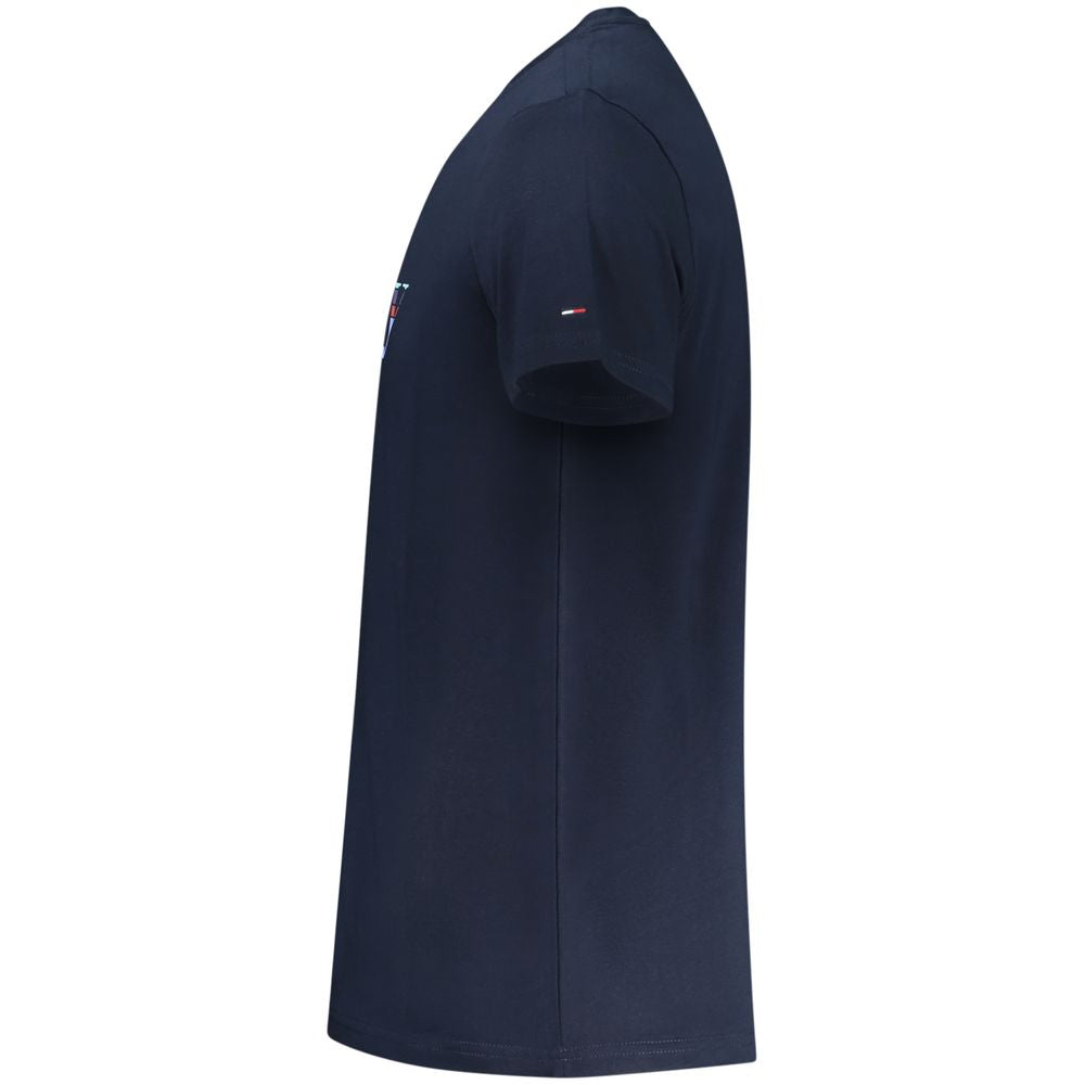 Tommy Hilfiger Blue Cotton Men T-Shirt | Regal Royce