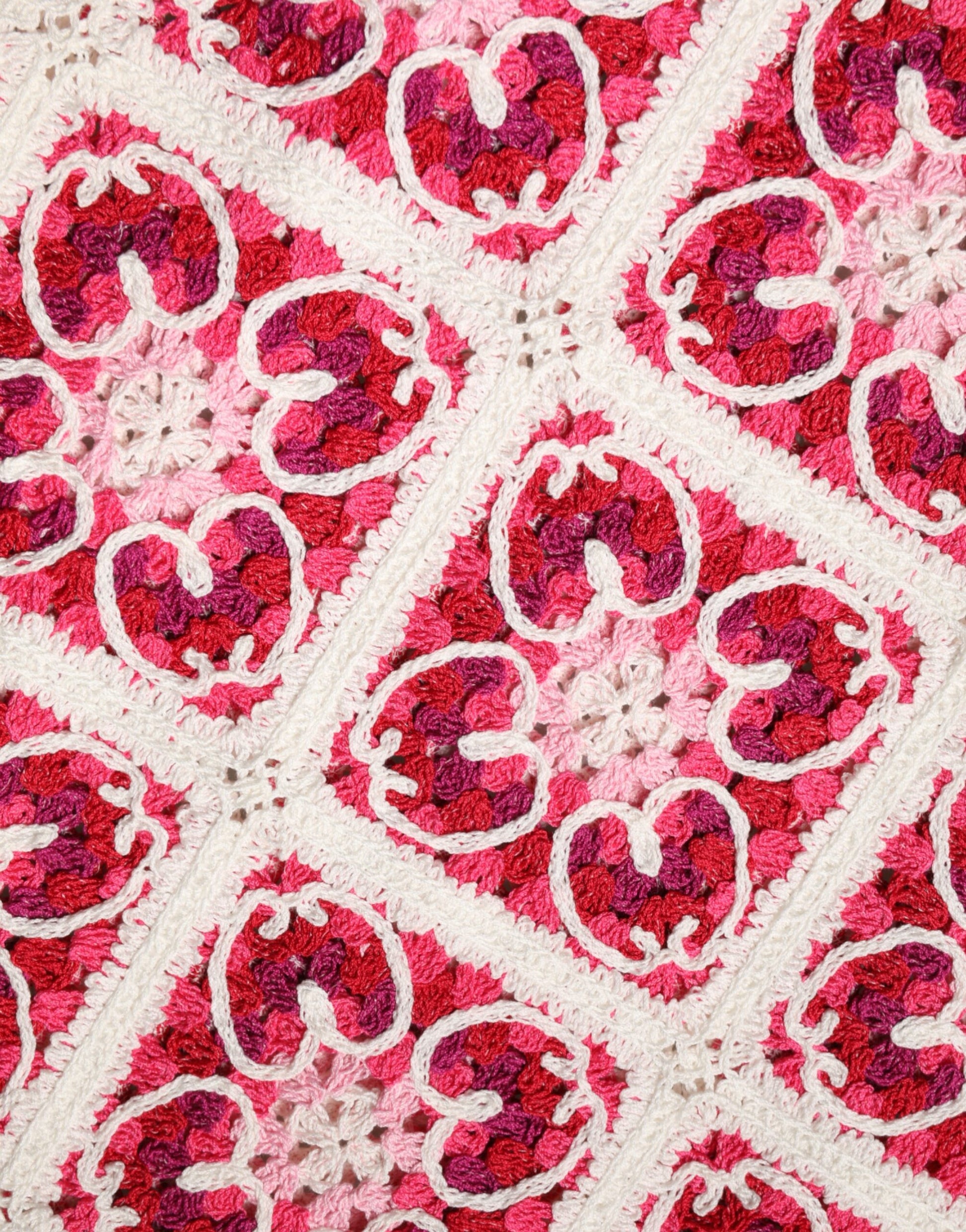 Dolce & Gabbana Multicolor Brick Stitched Crochet Mini Dress | Regal Royce