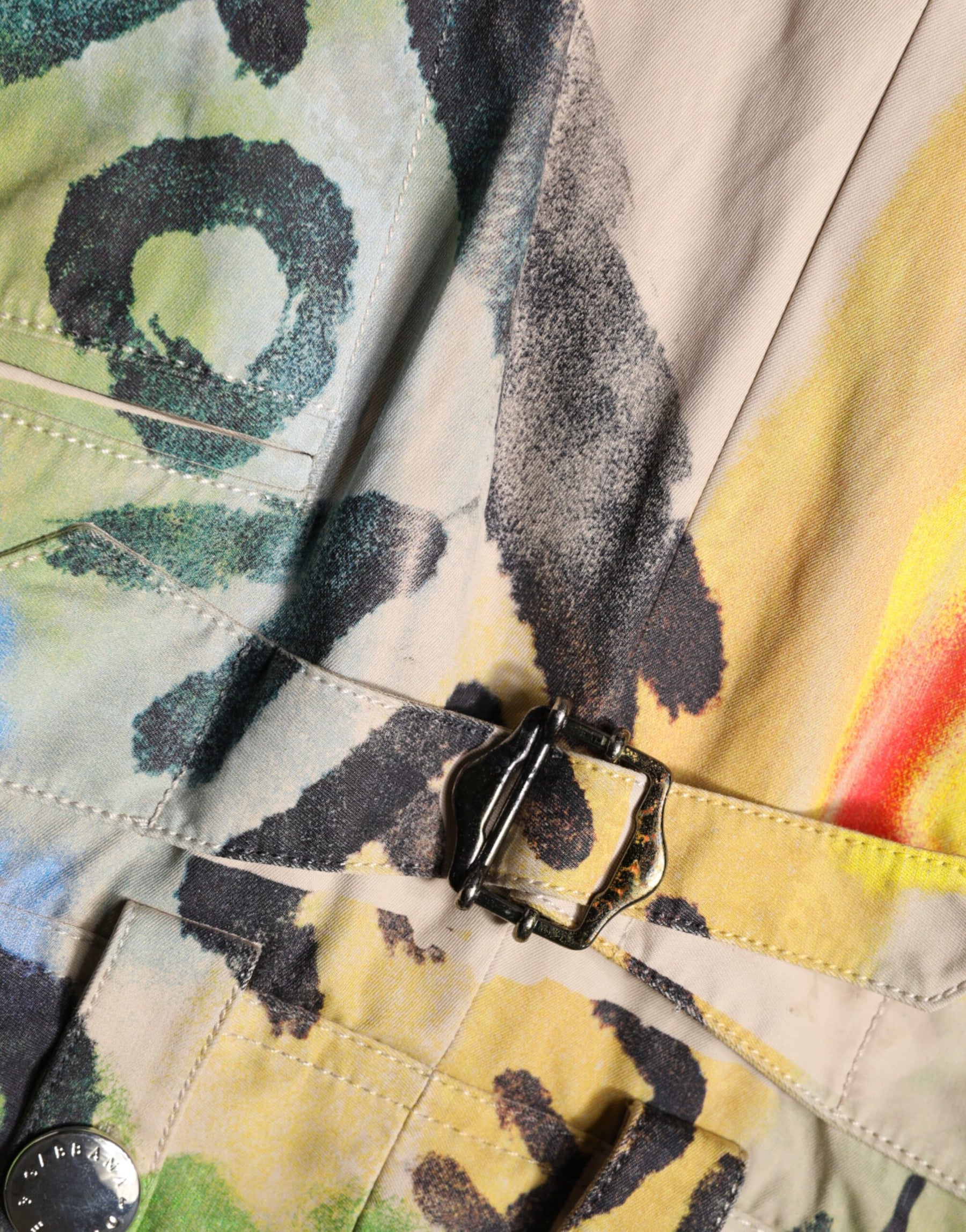 Dolce & Gabbana Multicolor Graffiti HighWaist Bermuda Shorts | Regal Royce