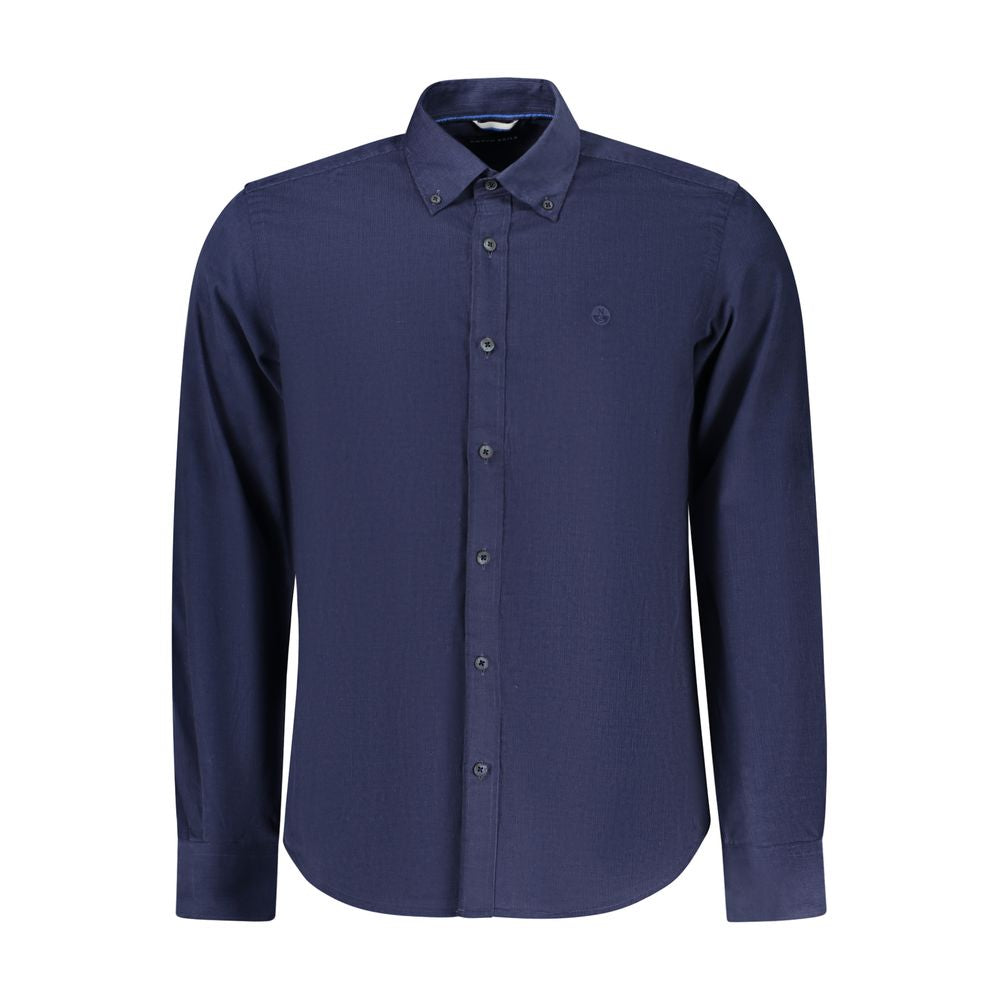 North Sails Blue Cotton Men Shirt | Regal Royce