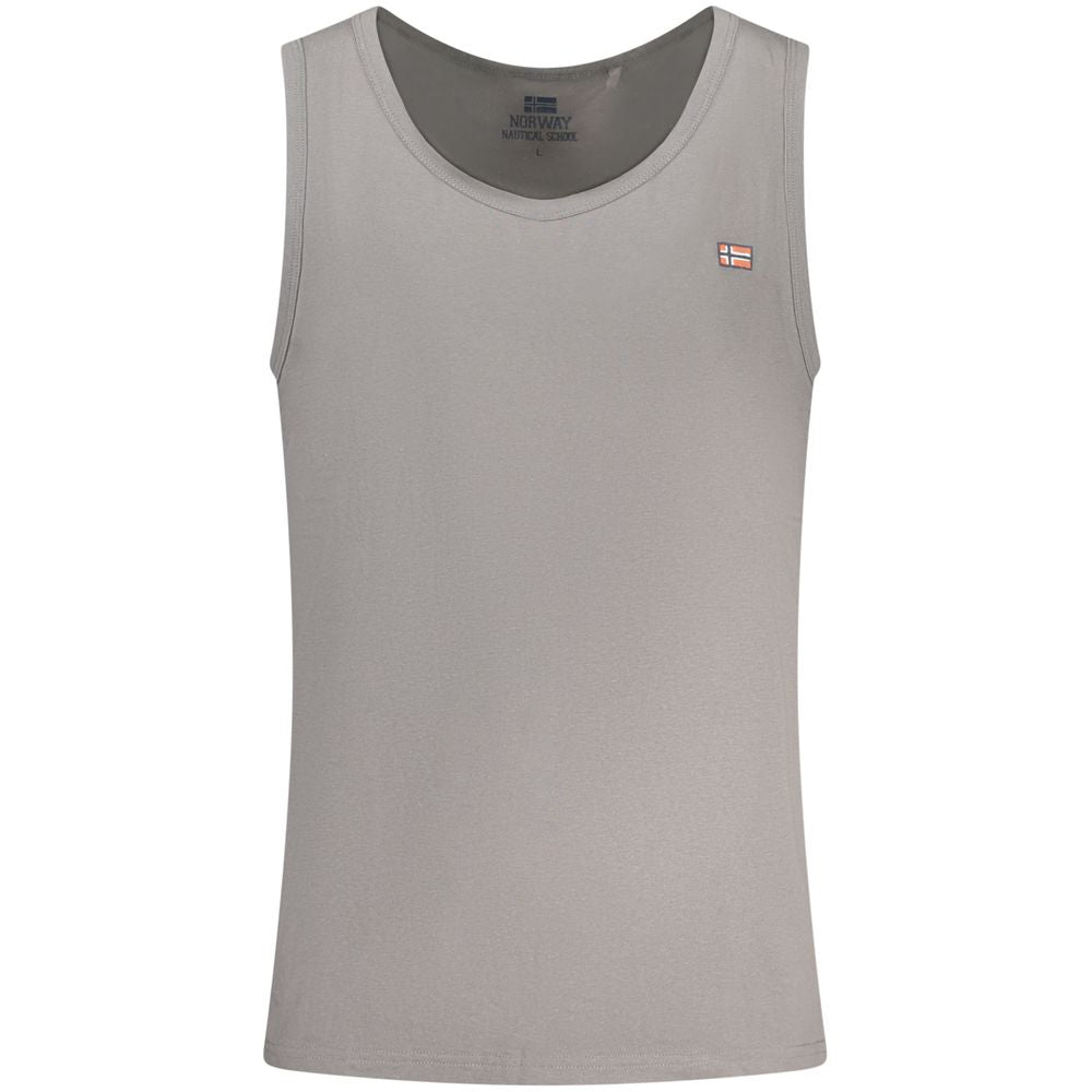 Norway 1963 Grigio Cotton Men Tank Top | Regal Royce