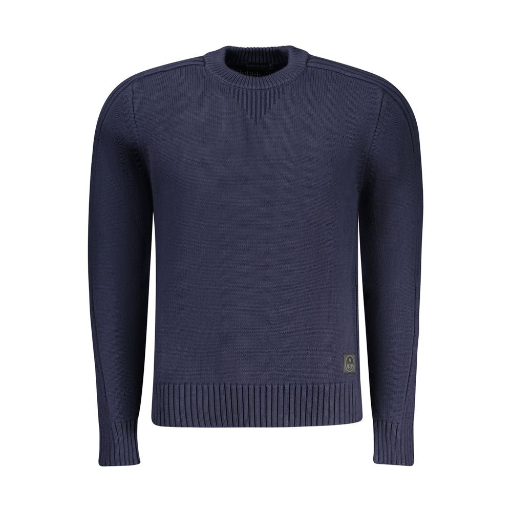 North Sails Blue Cotton Men Sweater | Regal Royce