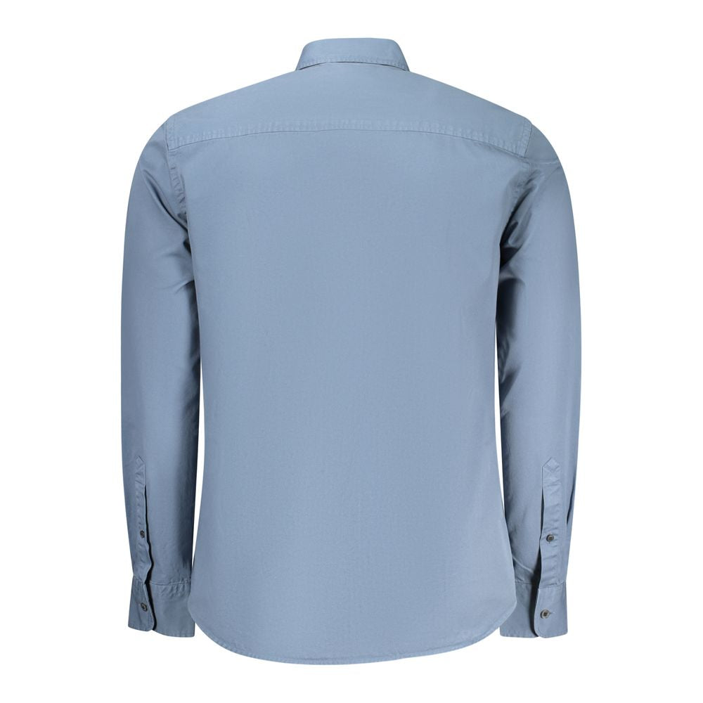 North Sails Blue Cotton Men Shirt | Regal Royce