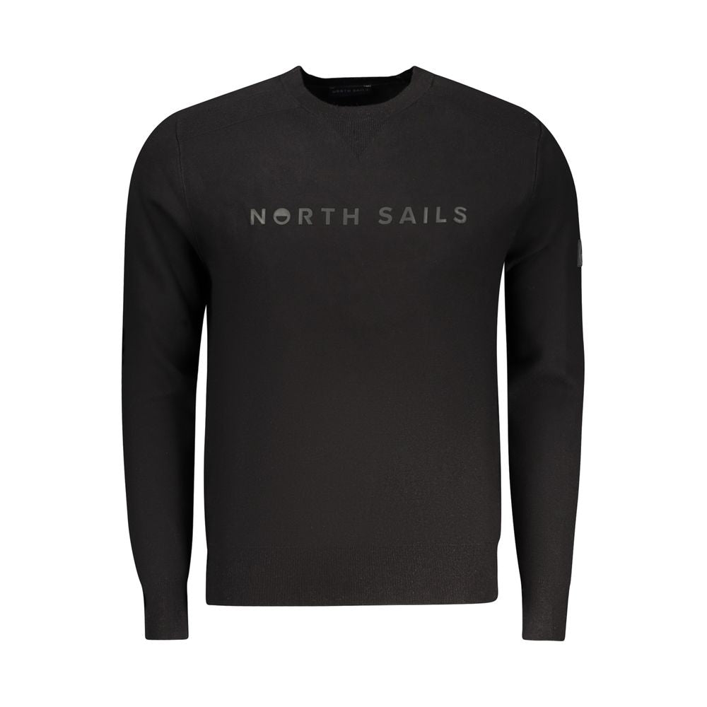 North Sails Black Viscosa Men Sweater | Regal Royce