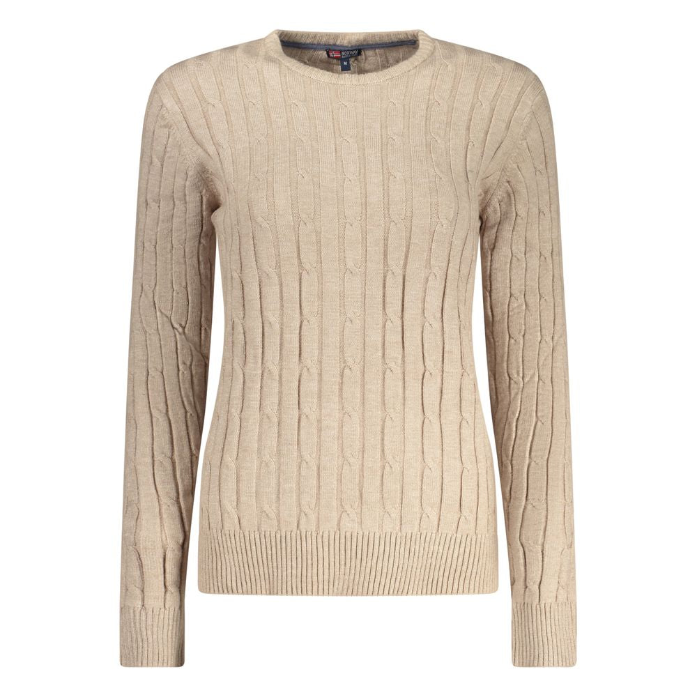 Norway 1963 Beige Viscose Women Sweater | Regal Royce