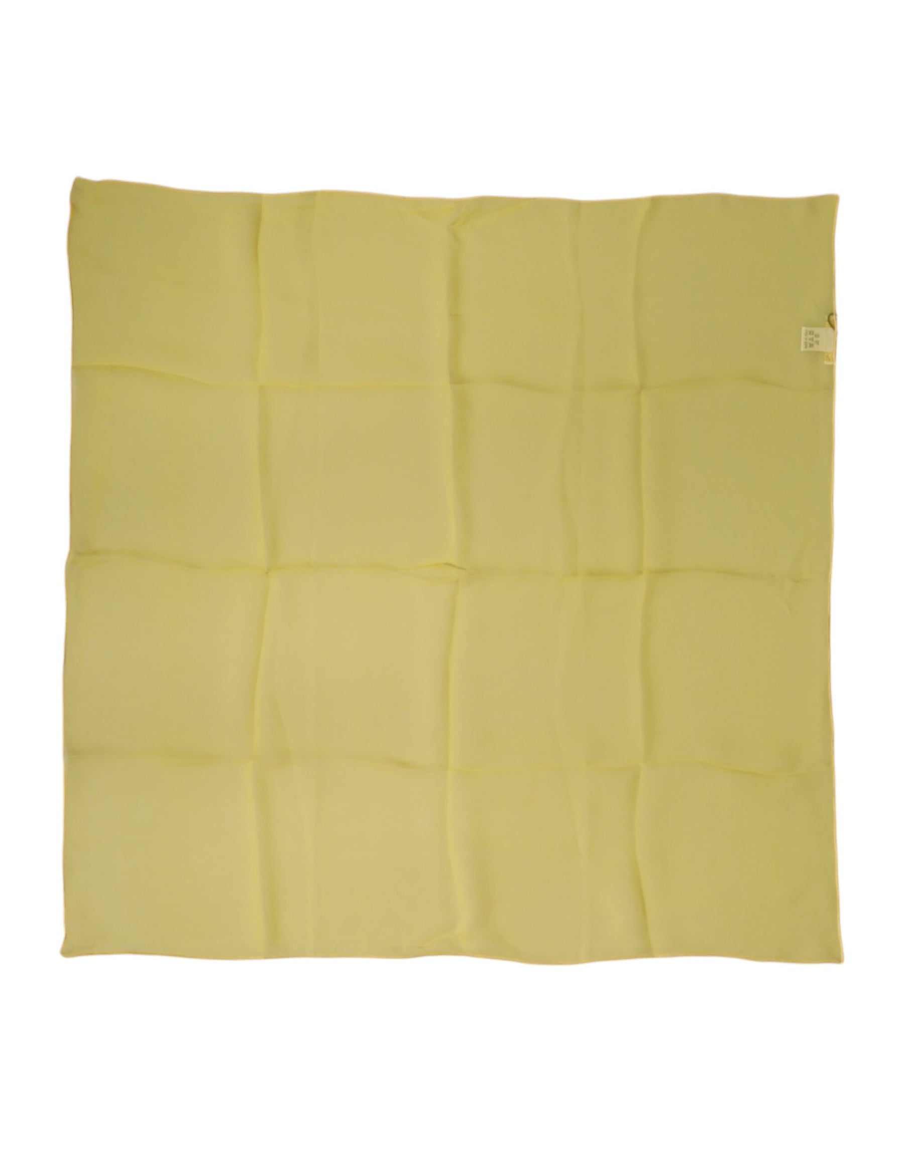 Dolce & Gabbana Yellow Silk Neck Wrap Square Foulard Scarf | Regal Royce