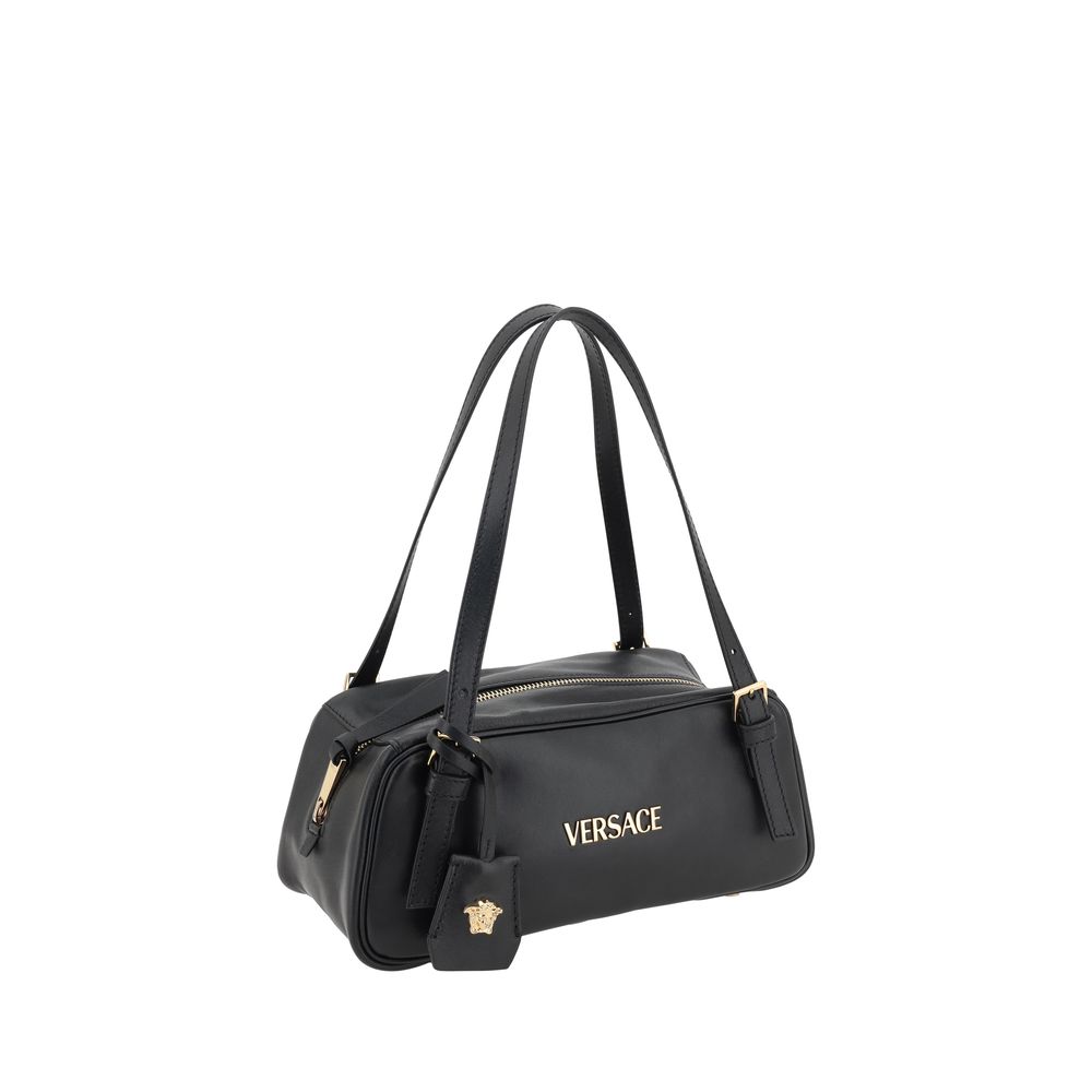 Versace Black Lamb Ovis Aries Aries Shoulder Bag | Regal Royce