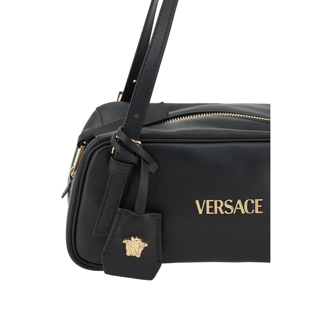 Versace Black Lamb Ovis Aries Aries Shoulder Bag | Regal Royce