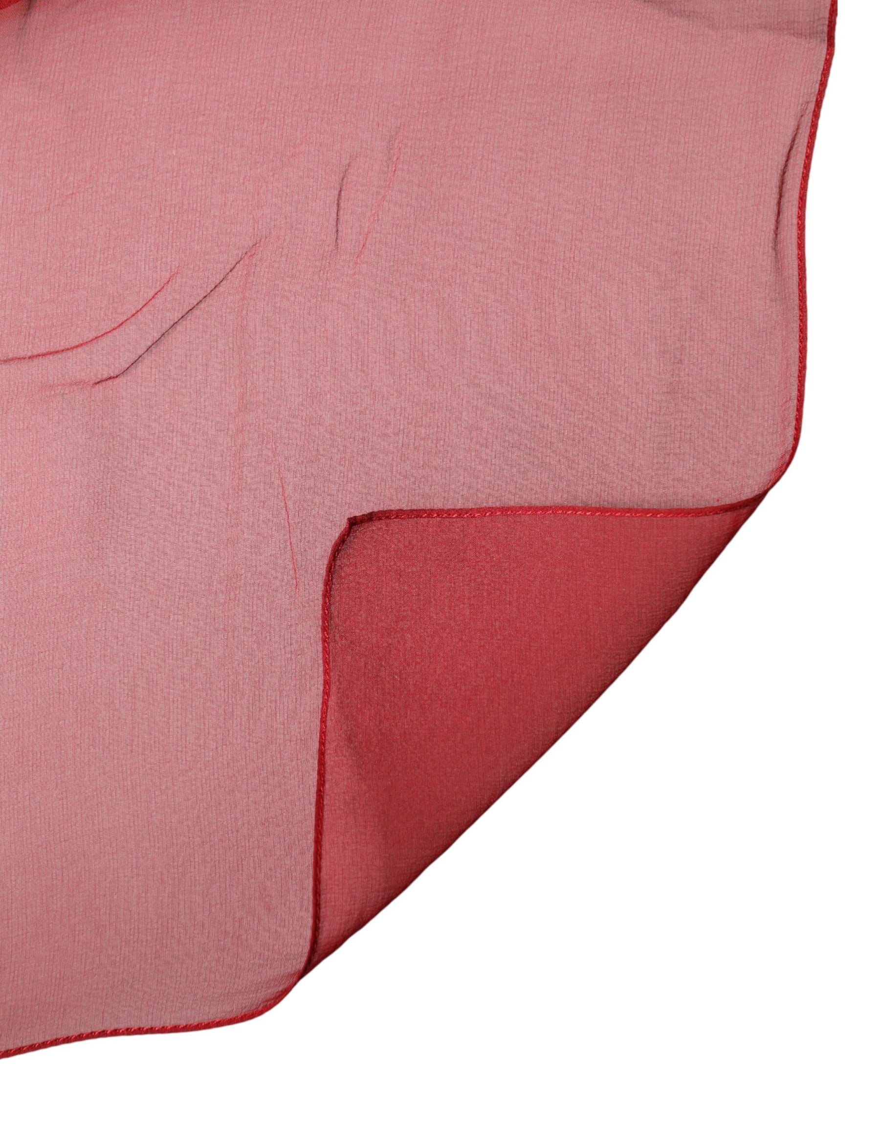 Dolce & Gabbana Red Stole Silk Neck Wrap Shawl Men Scarf | Regal Royce