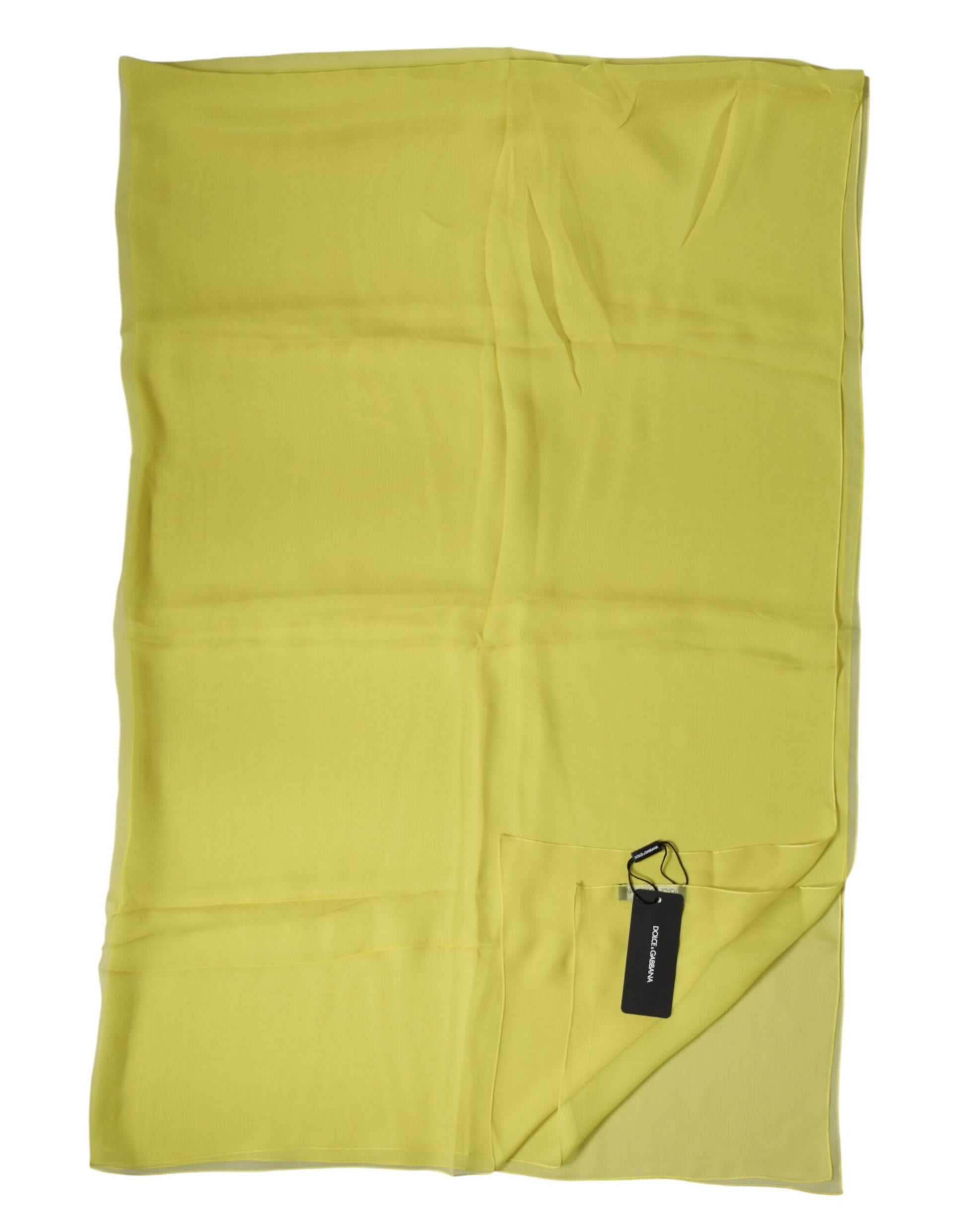 Dolce & Gabbana Yellow Stole Silk Neck Wrap Shawl Men  Scarf | Regal Royce