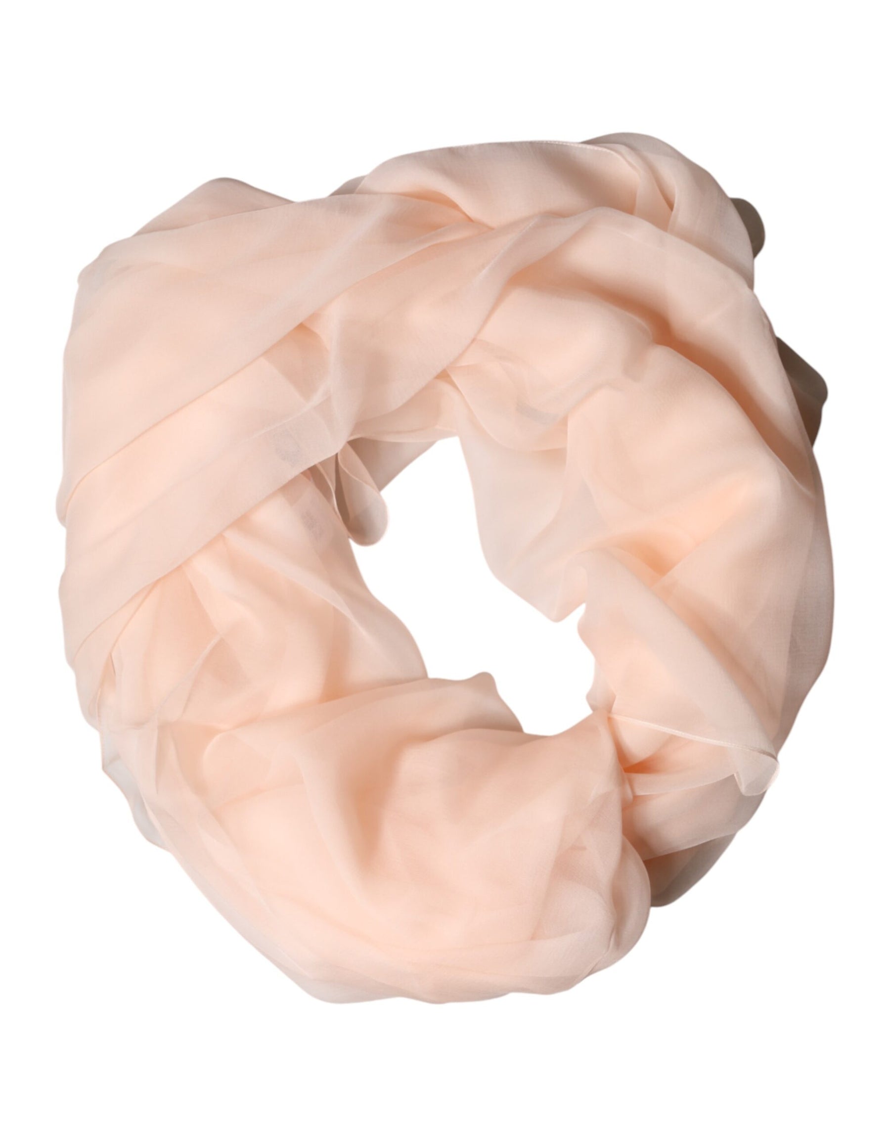 Dolce & Gabbana Light Pink Stole Silk Neck Wrap Shawl  Scarf | Regal Royce
