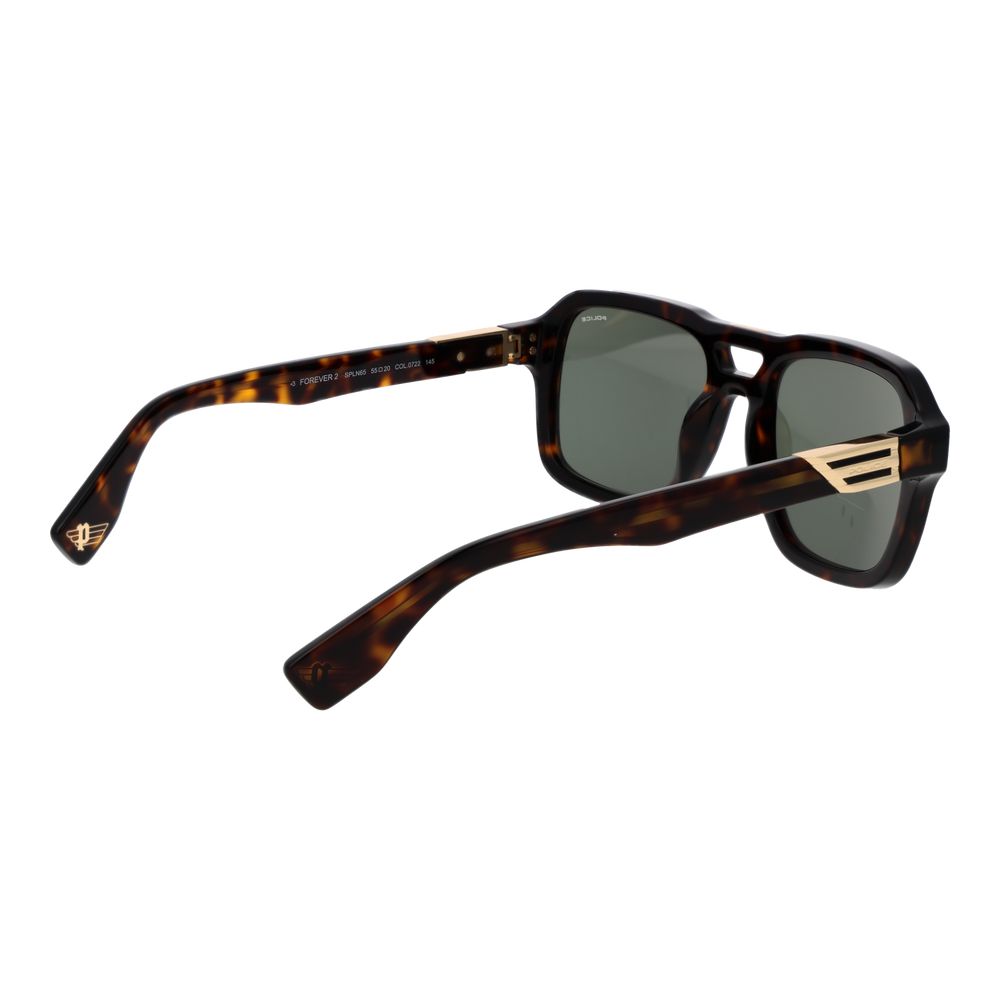 Police Brown Cellulose Acetate Sunglasses | Regal Royce