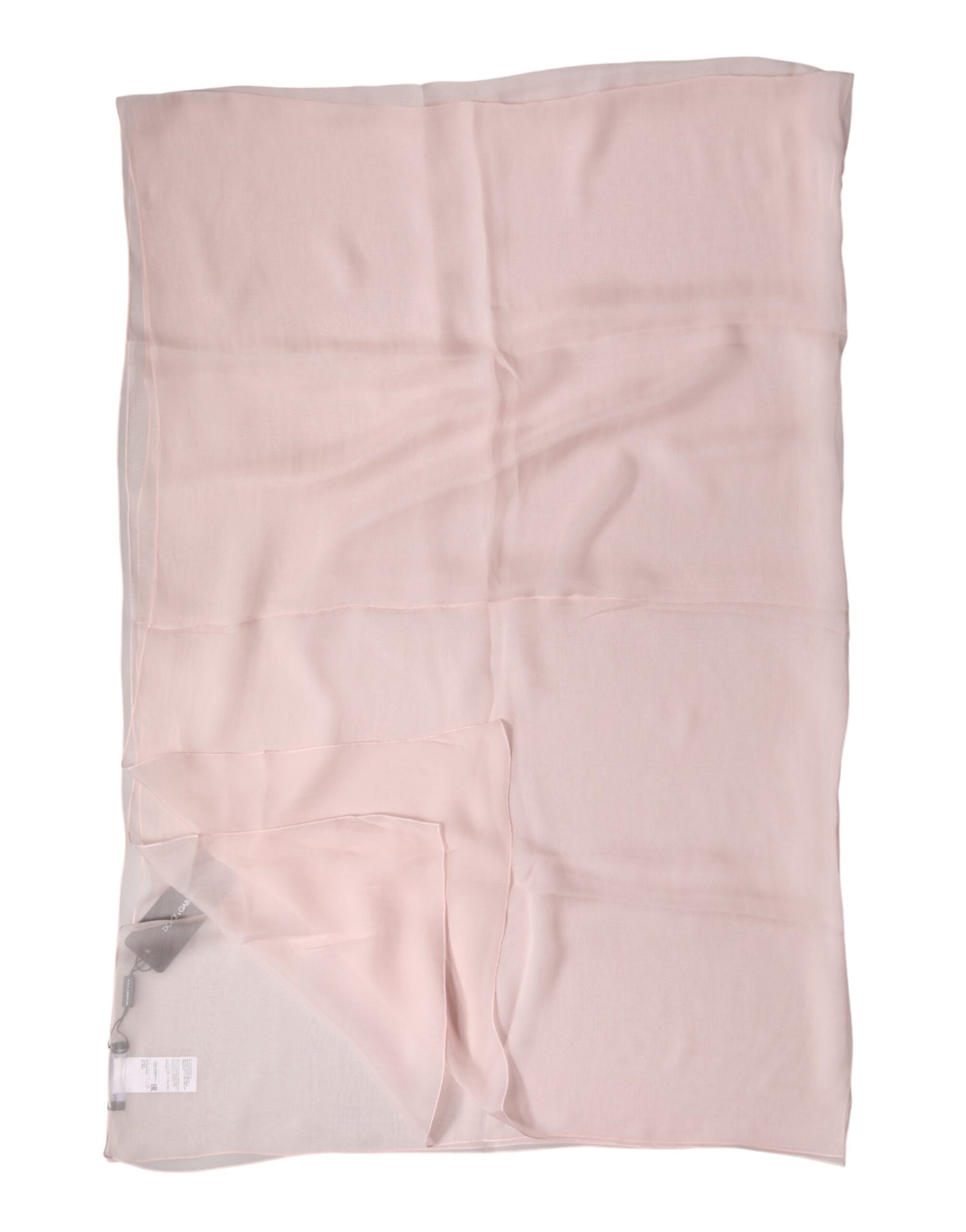 Dolce & Gabbana Light Pink Stole Silk Neck Wrap Shawl  Scarf | Regal Royce