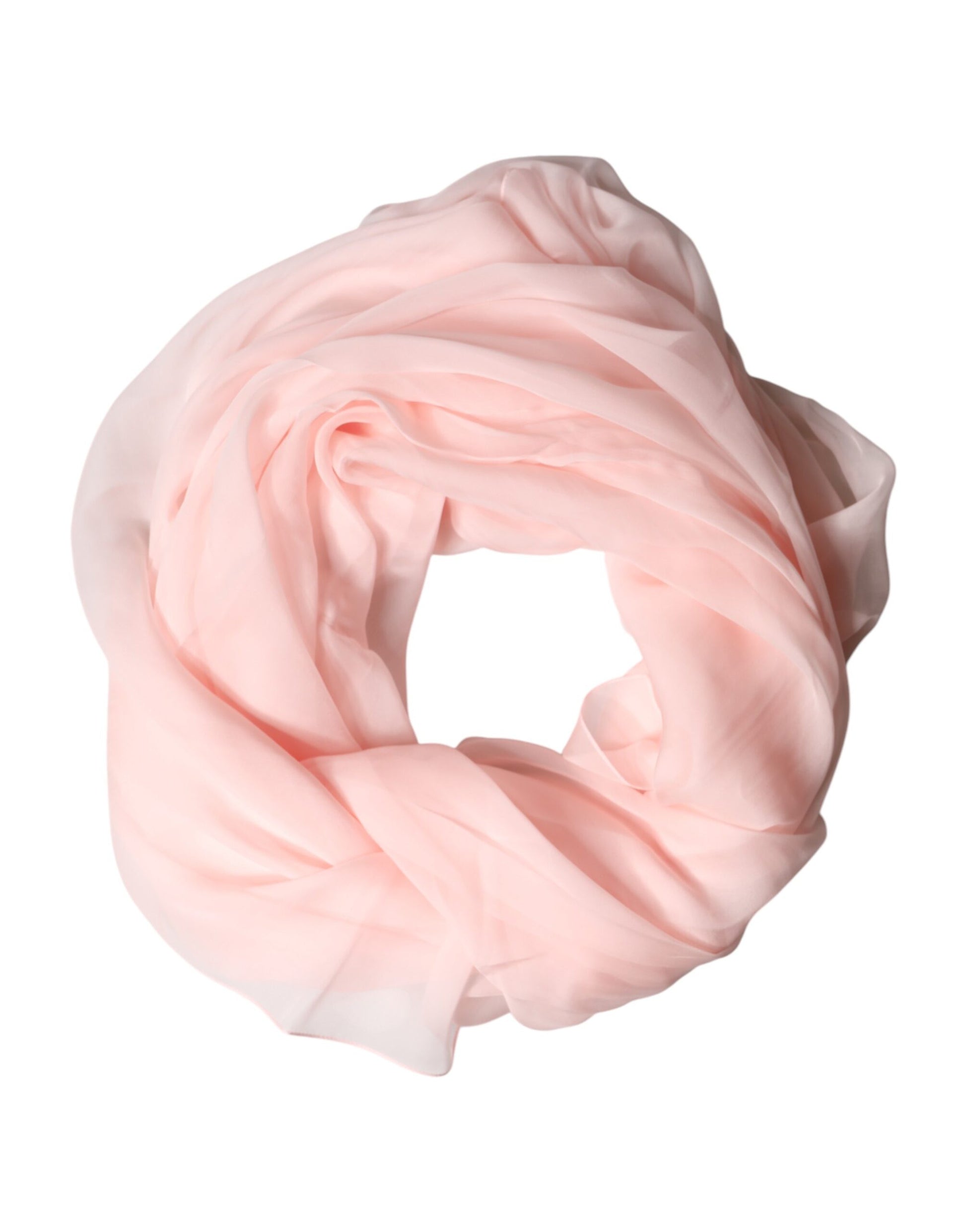 Dolce & Gabbana Light Pink Stole Silk Neck Wrap Shawl  Scarf | Regal Royce