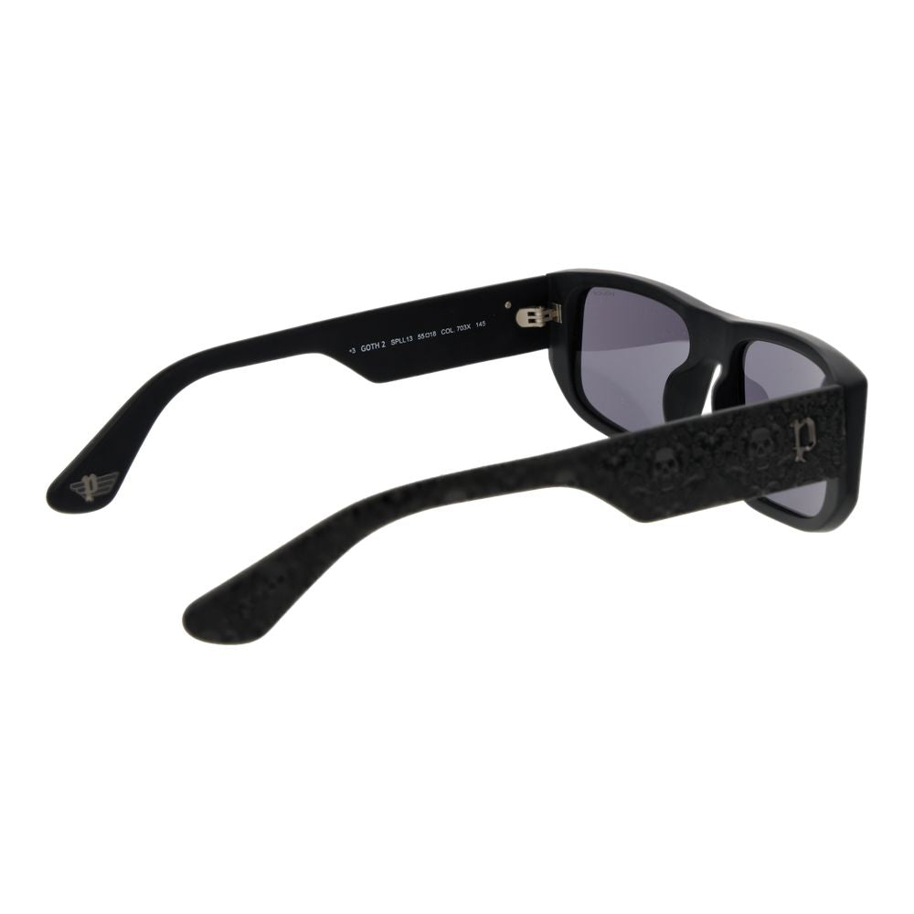 Police Black Cellulose Acetate Sunglasses | Regal Royce