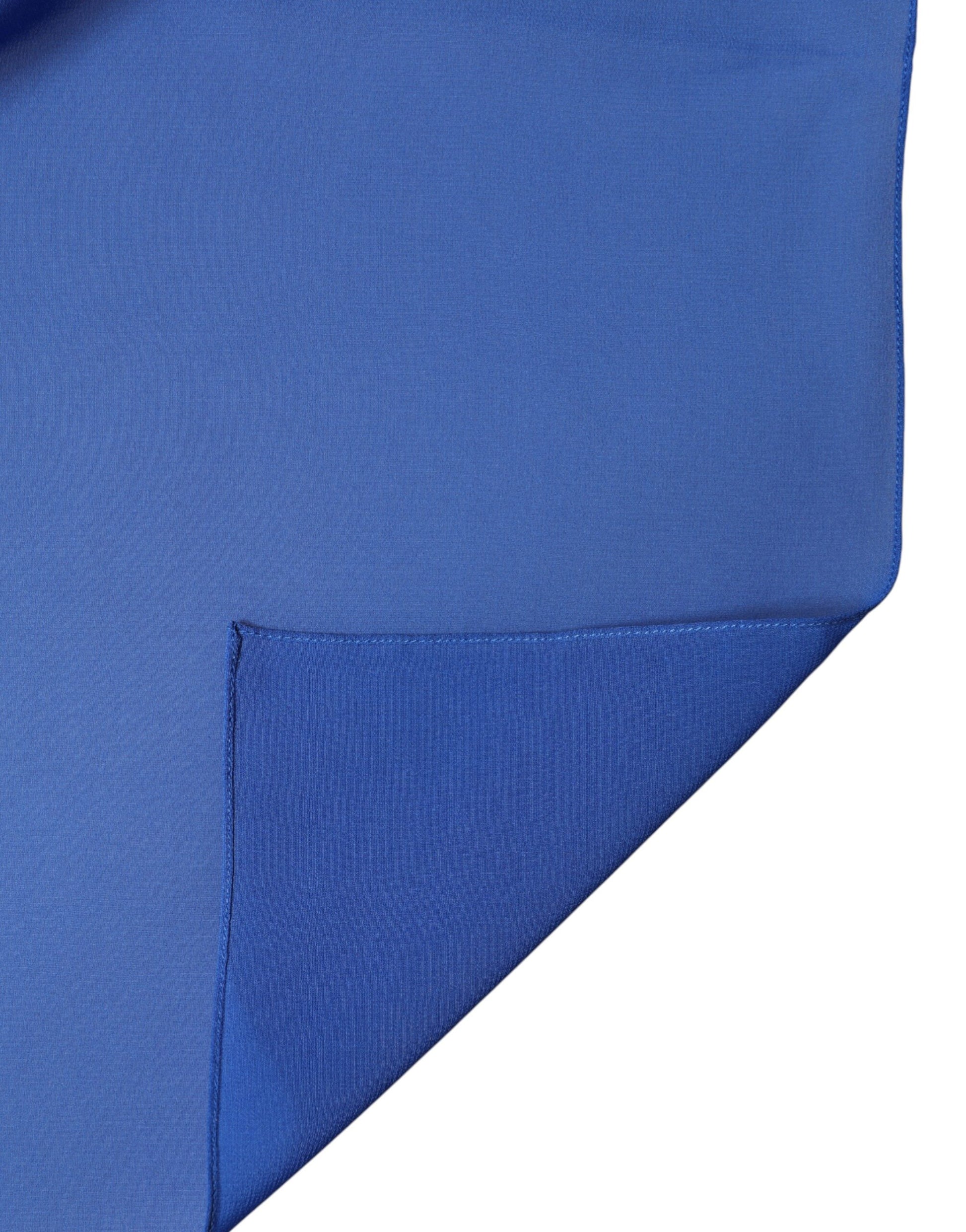Dolce & Gabbana Blue Silk Stole Neck Wrap Shawl Men  Scarf | Regal Royce
