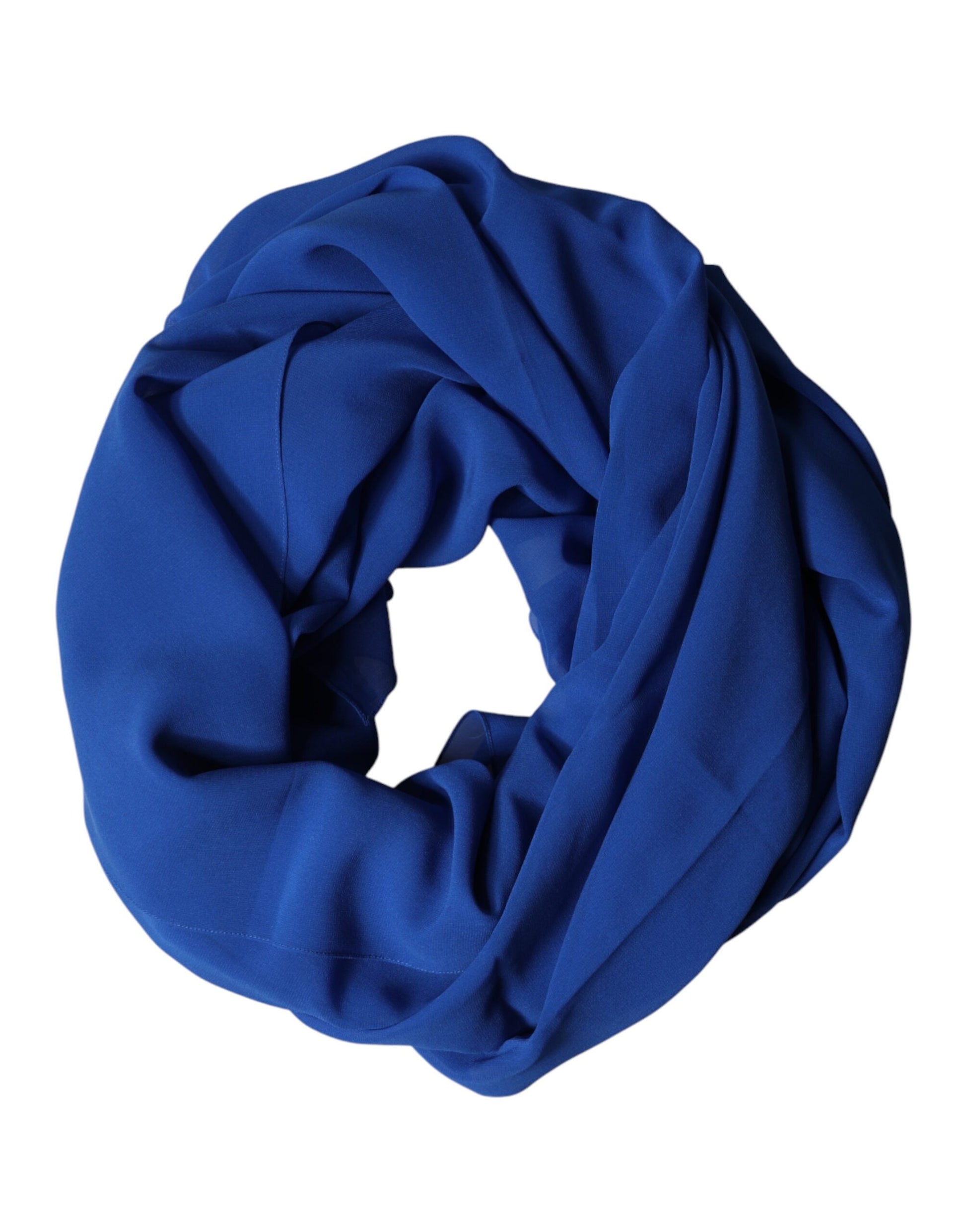 Dolce & Gabbana Blue Silk Stole Neck Wrap Shawl Men  Scarf | Regal Royce