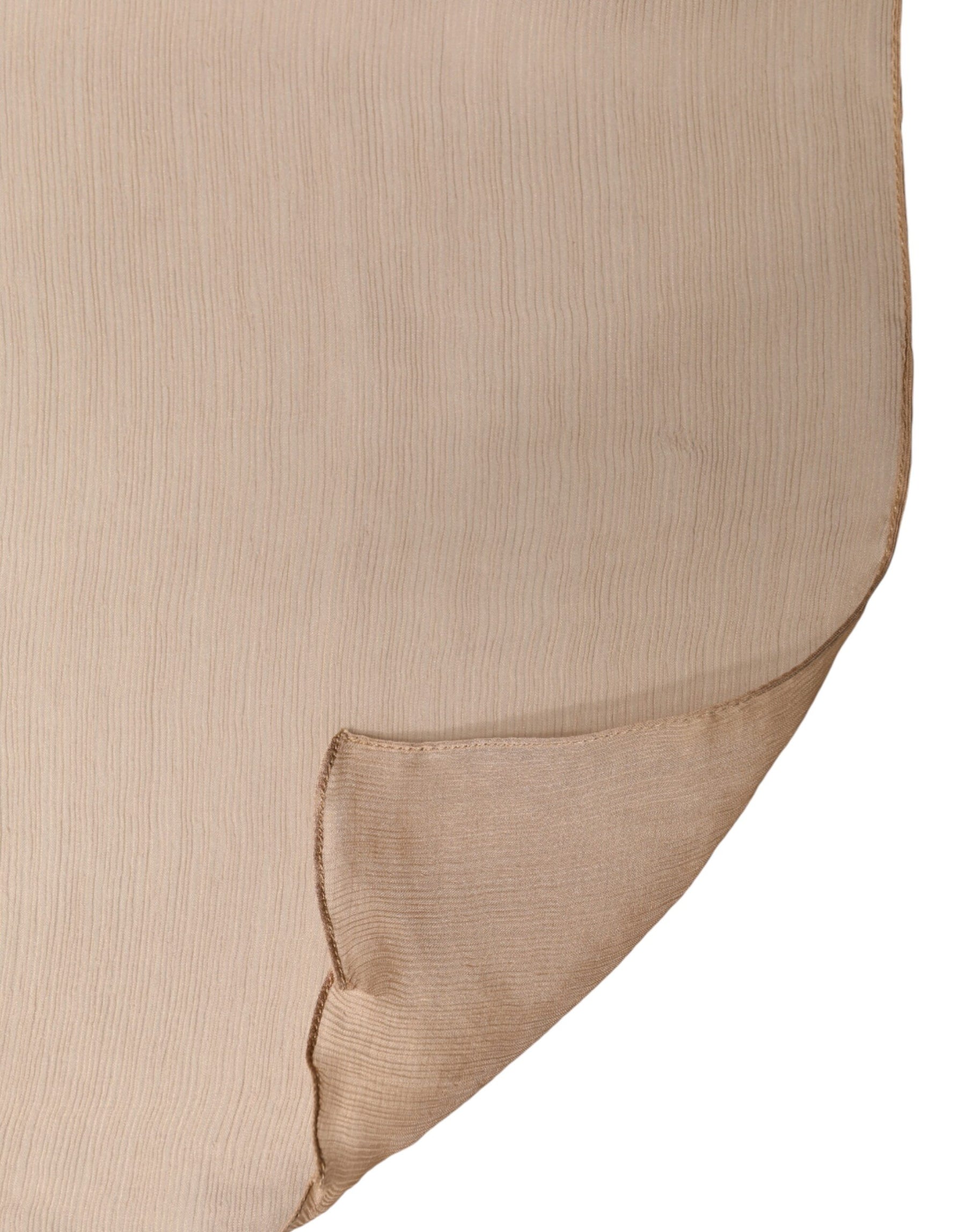 Dolce & Gabbana Brown Silk Stole Neck Wrap Shawl Men Scarf | Regal Royce