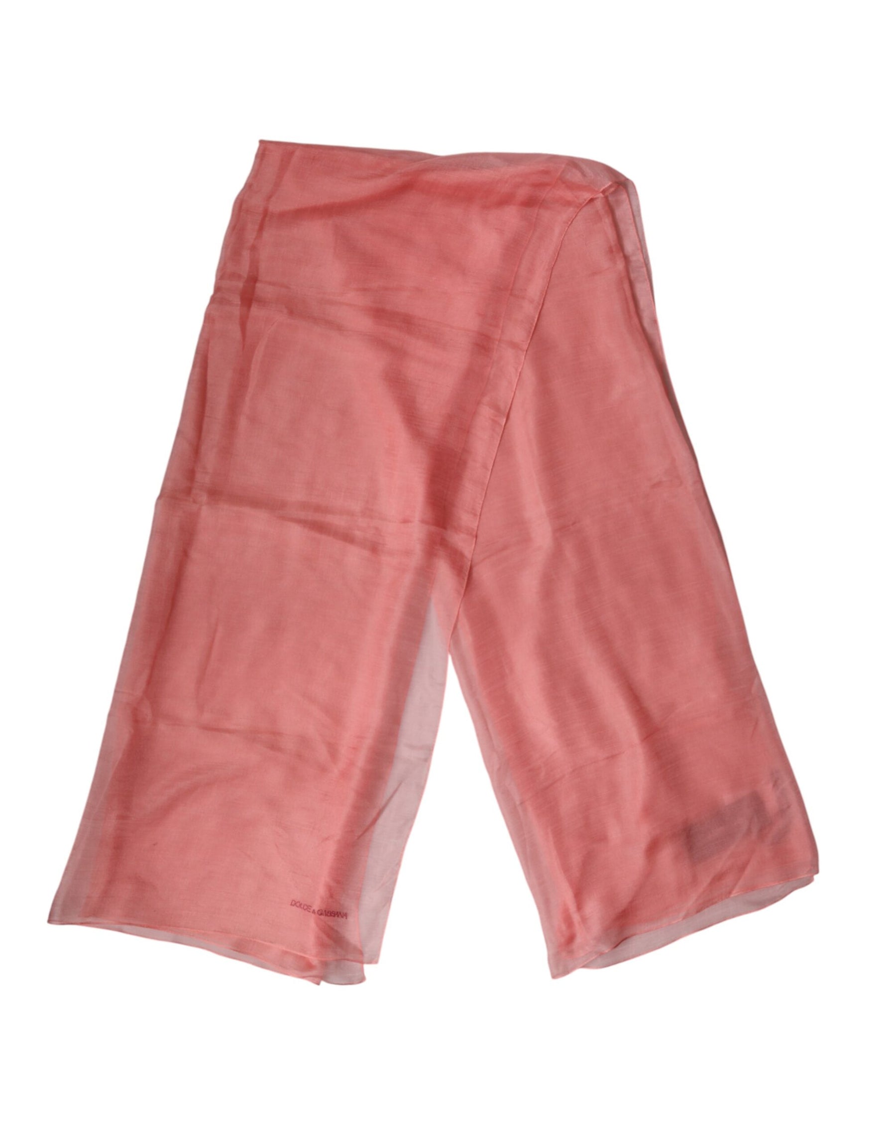 Dolce & Gabbana Light Pink Stole Neck Wrap Shawl  Scarf | Regal Royce
