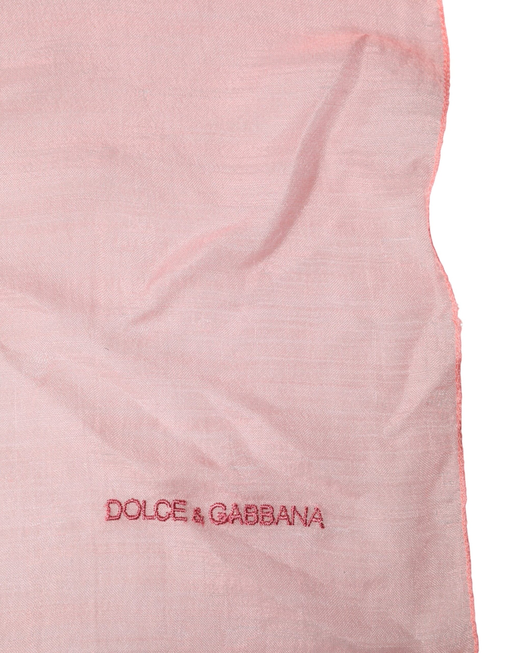 Dolce & Gabbana Light Pink Stole Neck Wrap Shawl  Scarf | Regal Royce