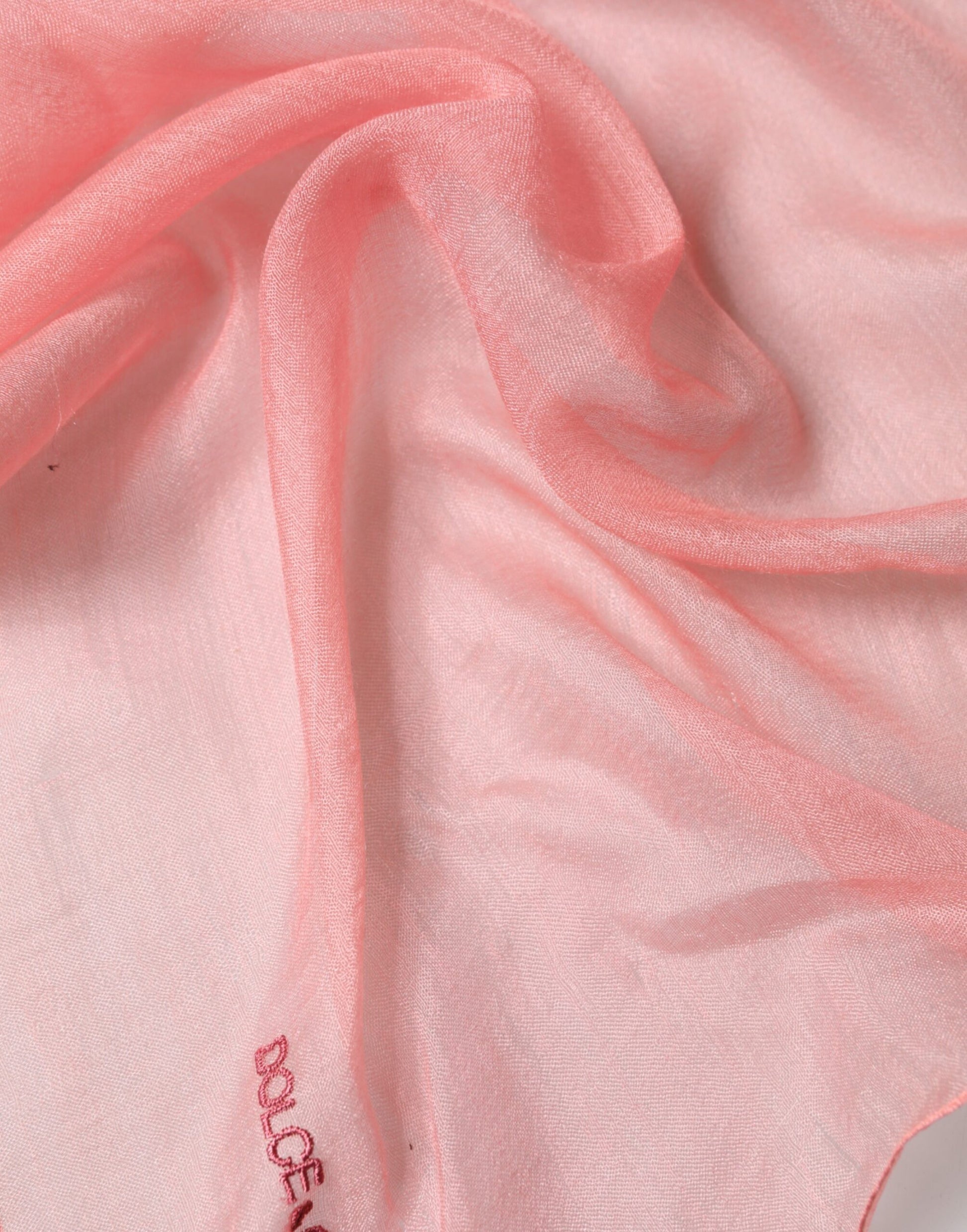 Dolce & Gabbana Light Pink Stole Neck Wrap Shawl  Scarf | Regal Royce