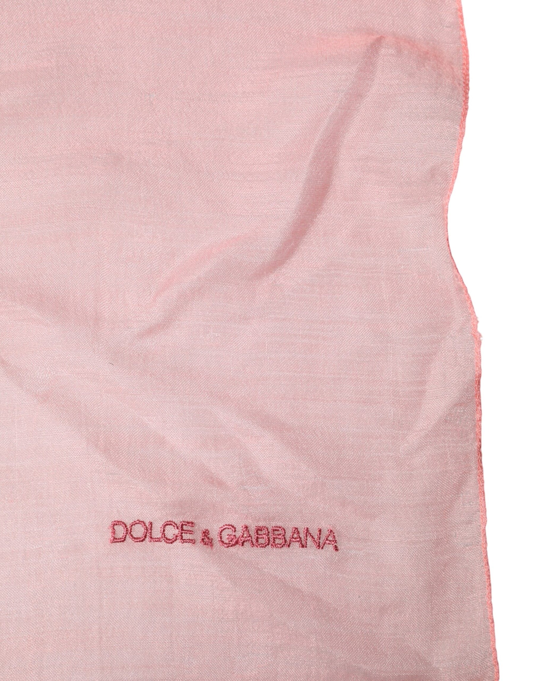Dolce & Gabbana Light Pink Cashmere Neck Wrap Shawl Scarf | Regal Royce