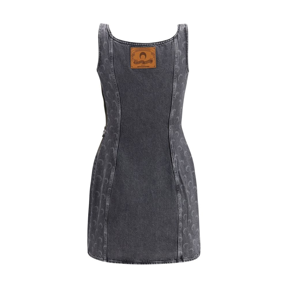 Marine Serre Gray Cotton Casual Dress | Regal Royce