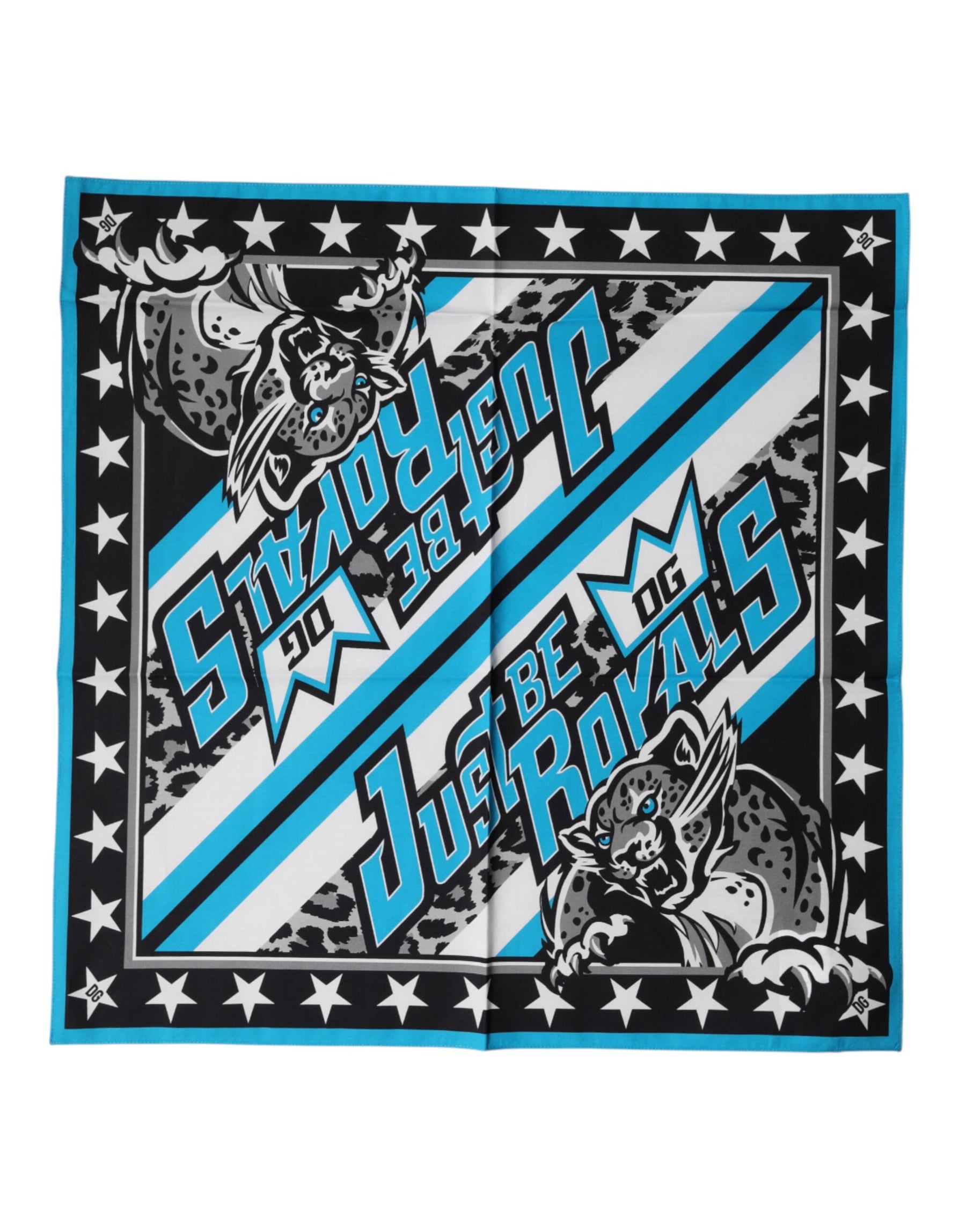 Dolce & Gabbana Multicolor DG Royals Square Foulard 51.5cm x 51cm Scarf | Regal Royce