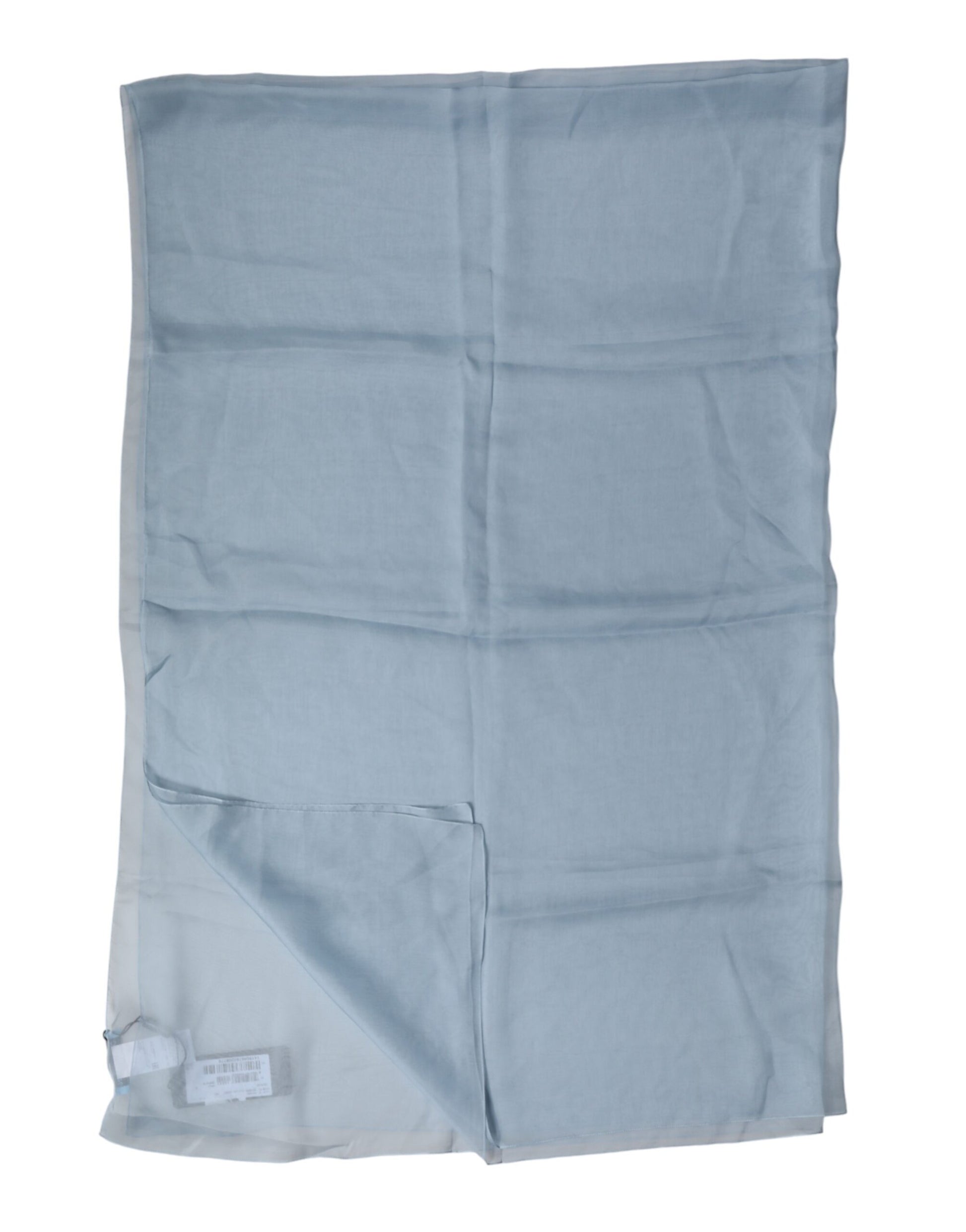 Dolce & Gabbana Light Blue Silk Stole Neck Wrap Shawl 200cm x 130cm Scarf | Regal Royce