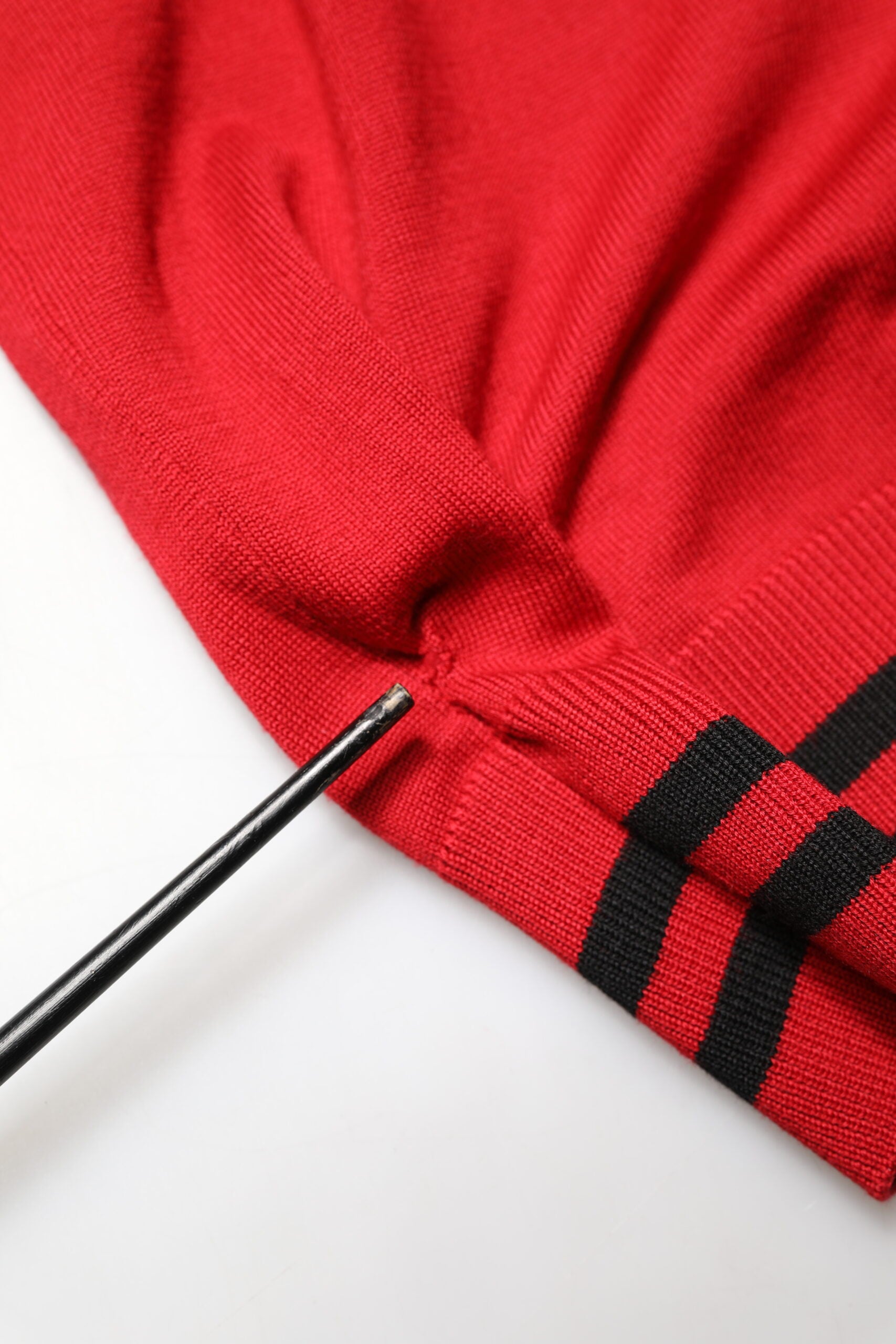 Dolce & Gabbana Red Lion Crown Logo Wool Crewneck Sweater | Regal Royce