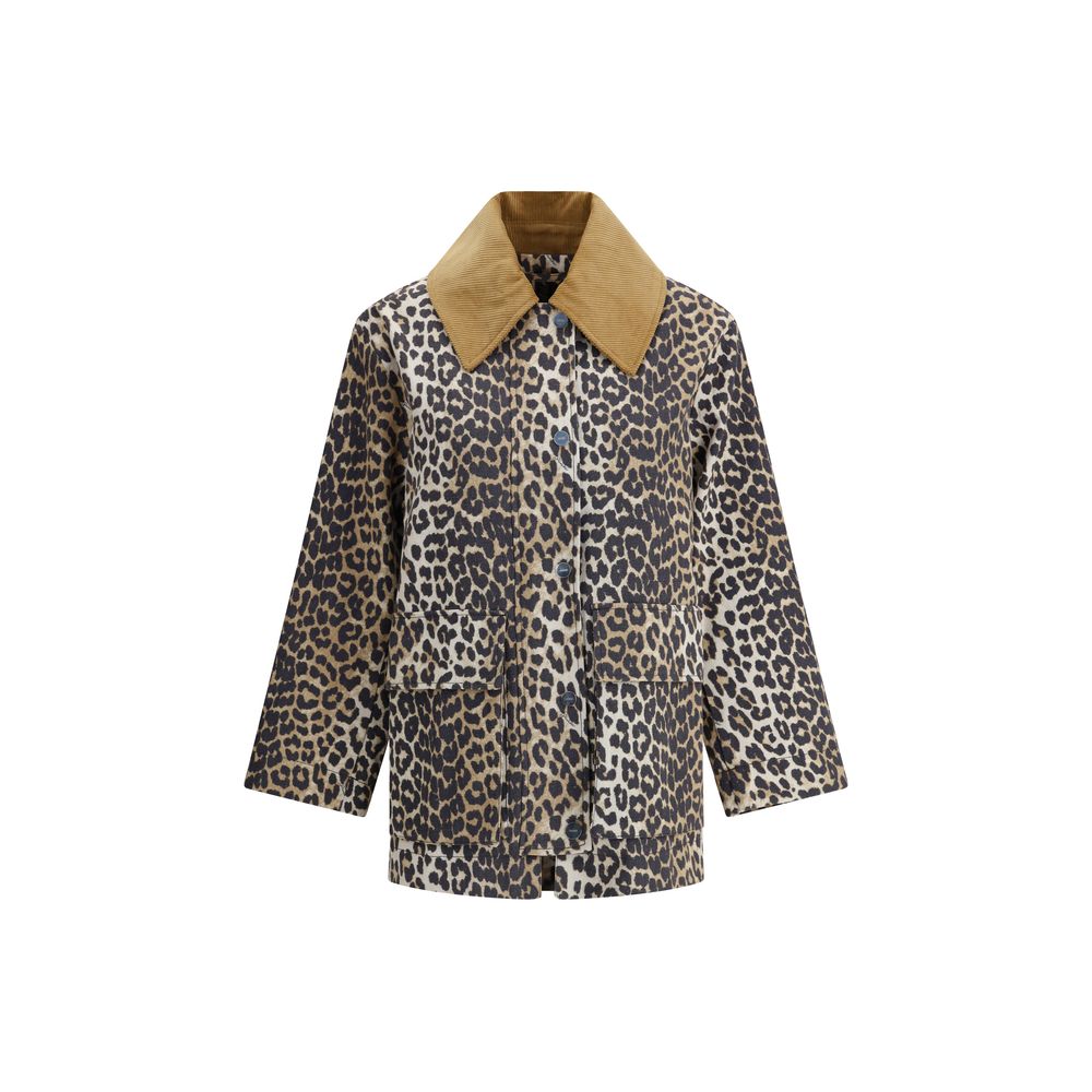 Ganni Brown Hemp Coat | Regal Royce