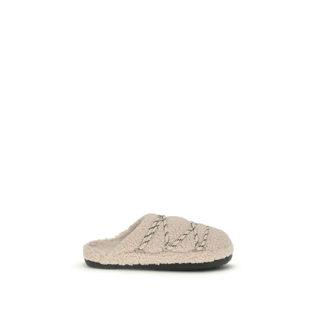 Moon Boot Beige Polyamide Flats | Regal Royce