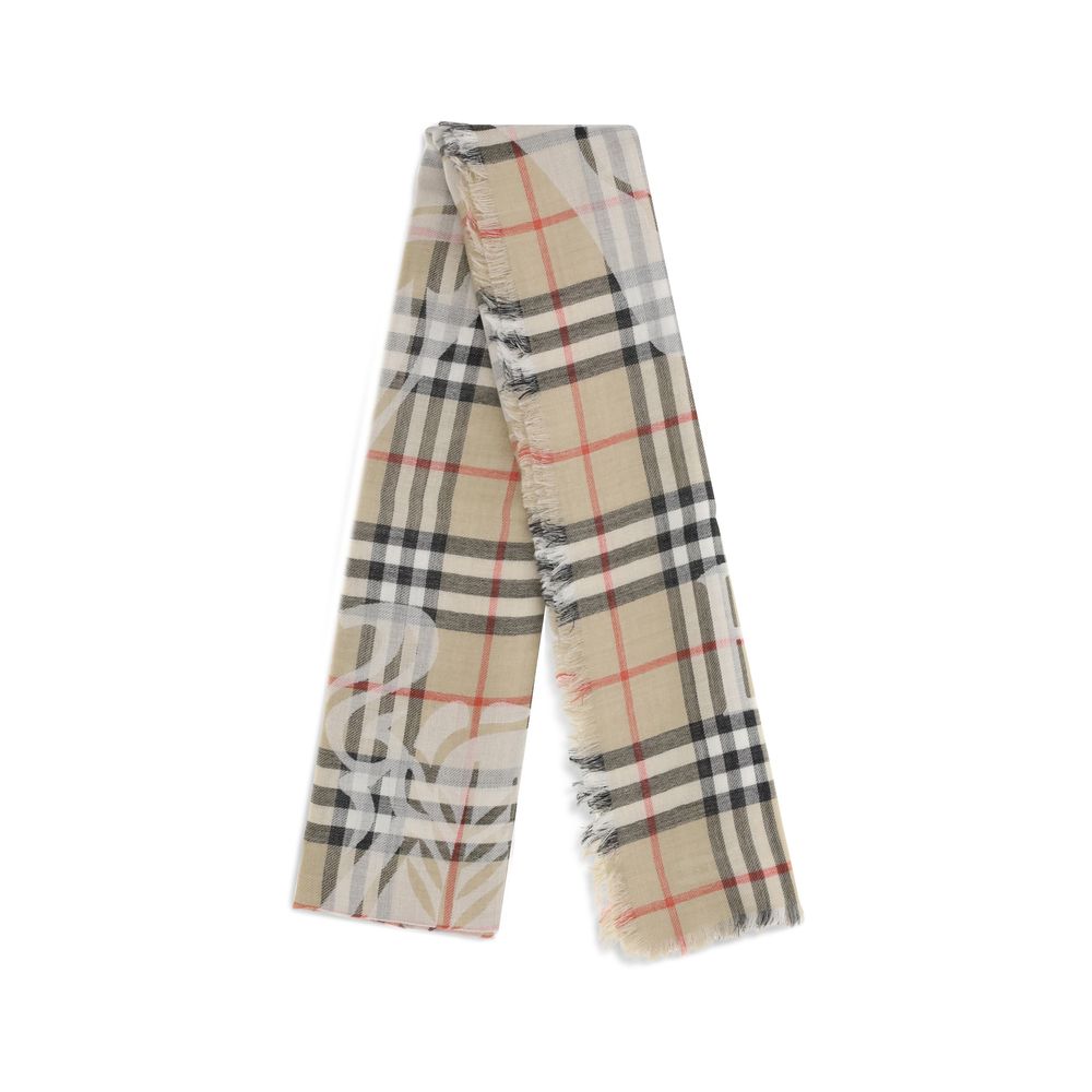 Burberry Beige Wool Scarf | Regal Royce