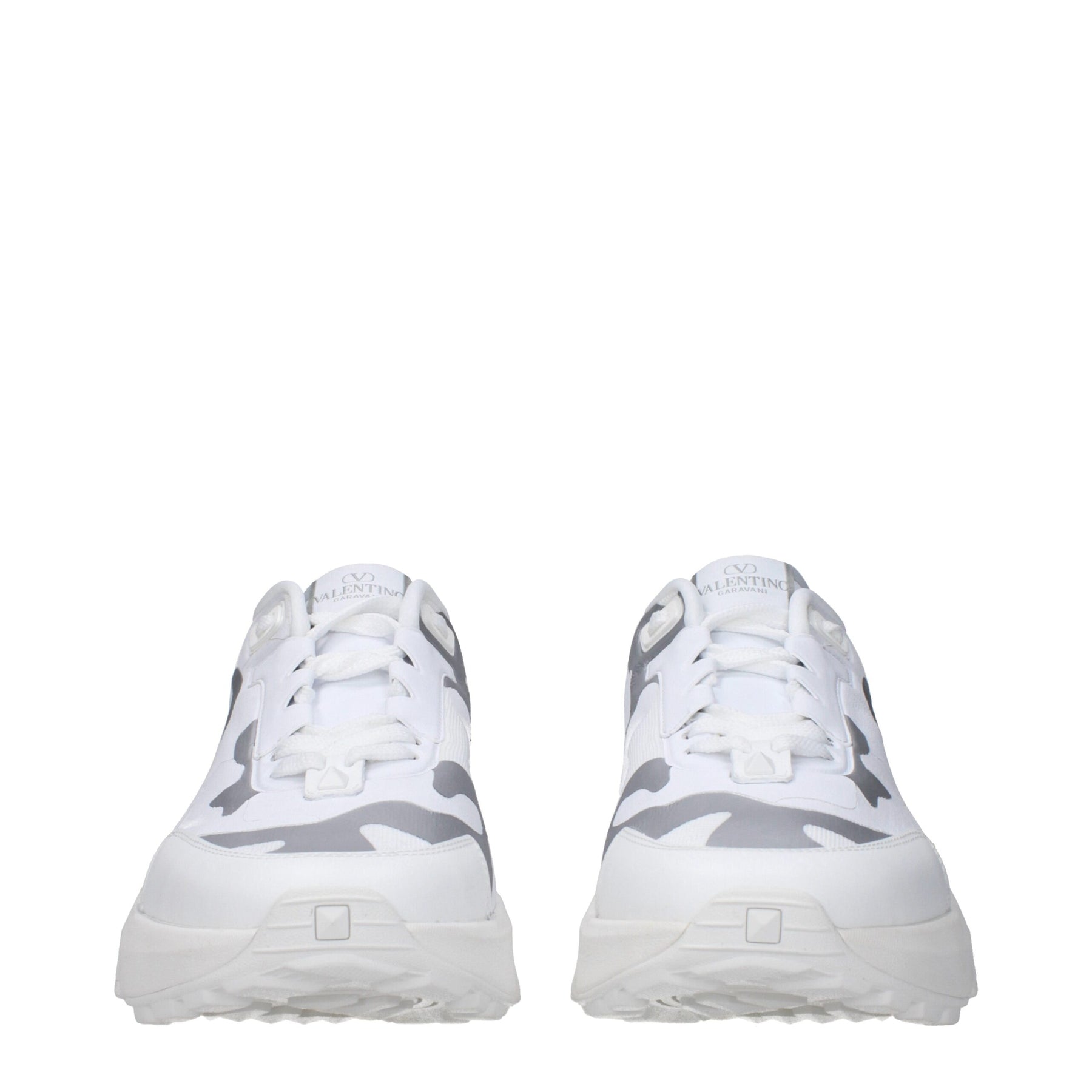 Valentino Garavani White Fabric Athletic Sneakers | Regal Royce