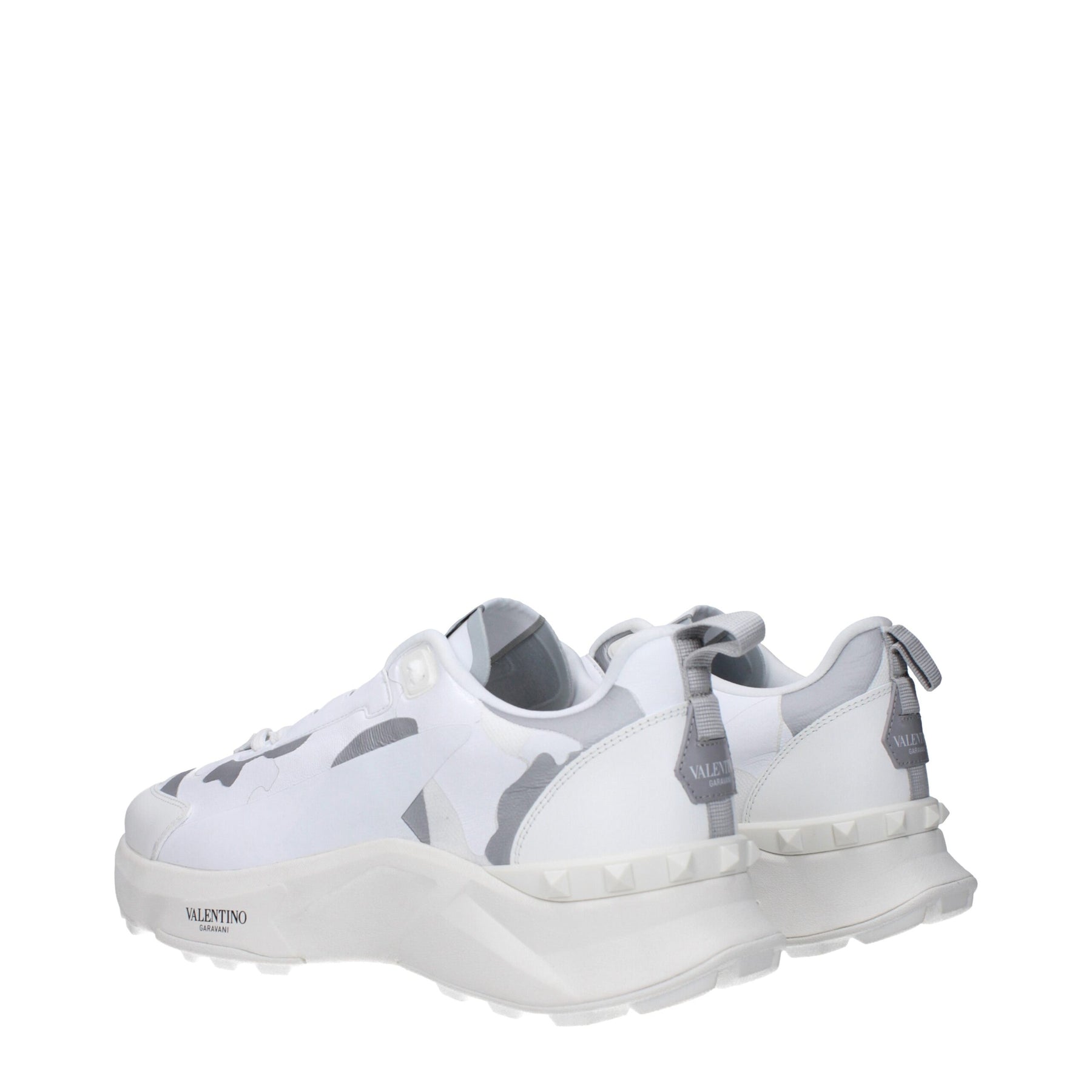 Valentino Garavani White Fabric Athletic Sneakers | Regal Royce